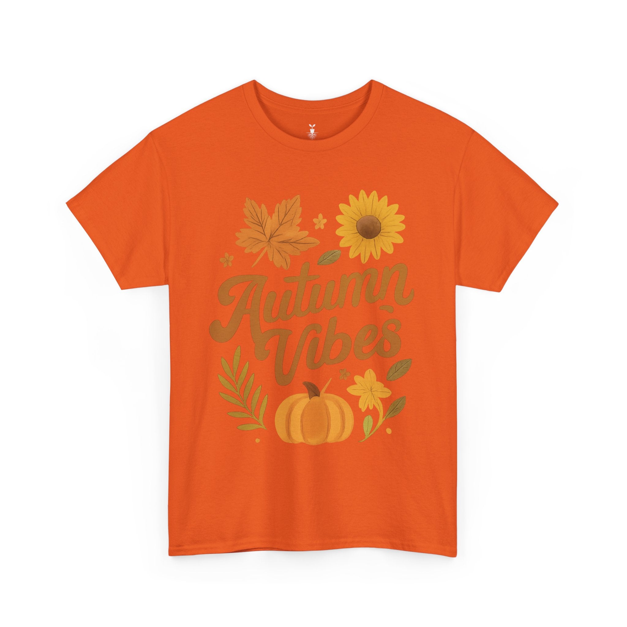 Autumn Vibes with Pumpkin, Maple Leaf, Sunflower T-Shirt