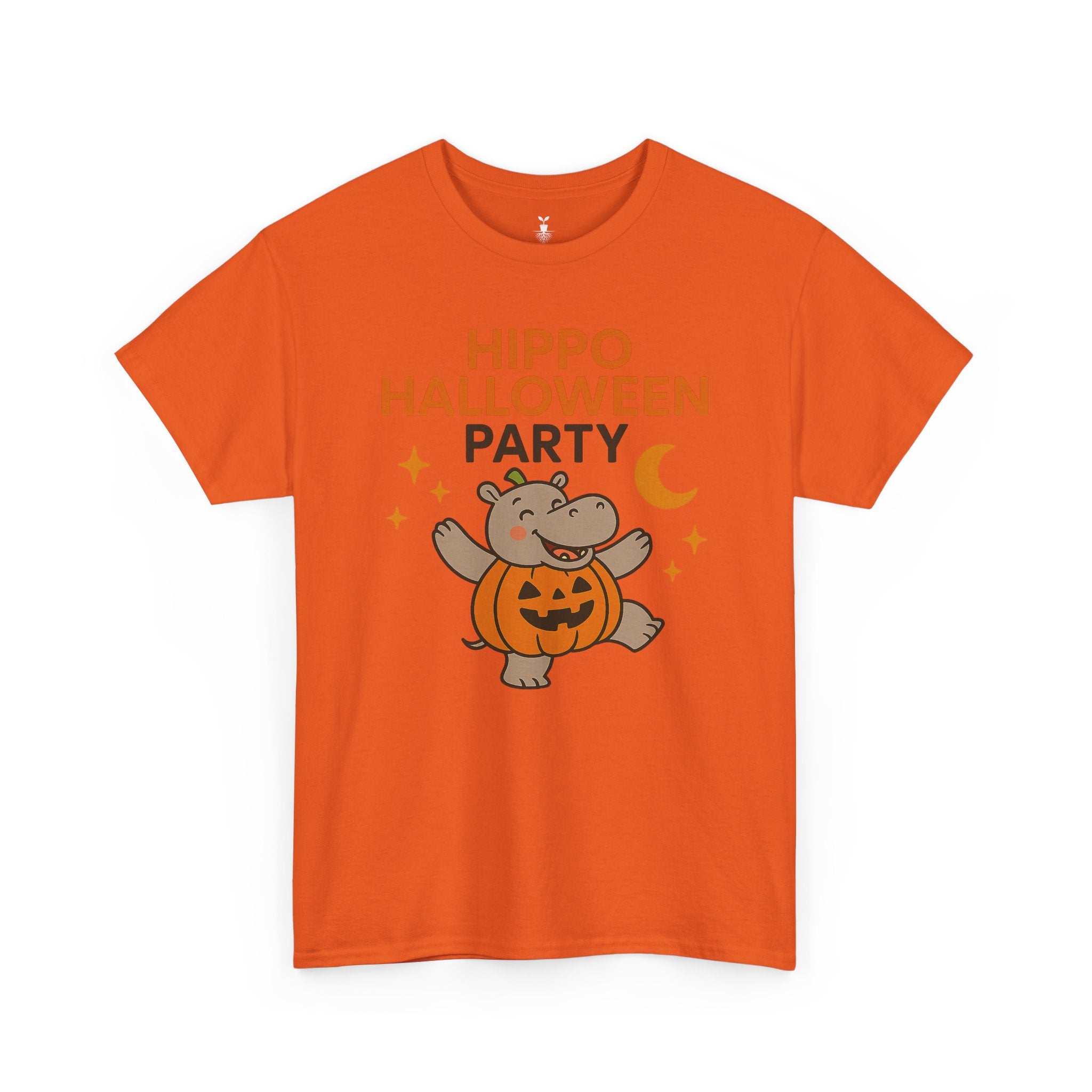 Hippo Pumpkin Halloween Party T-Shirt