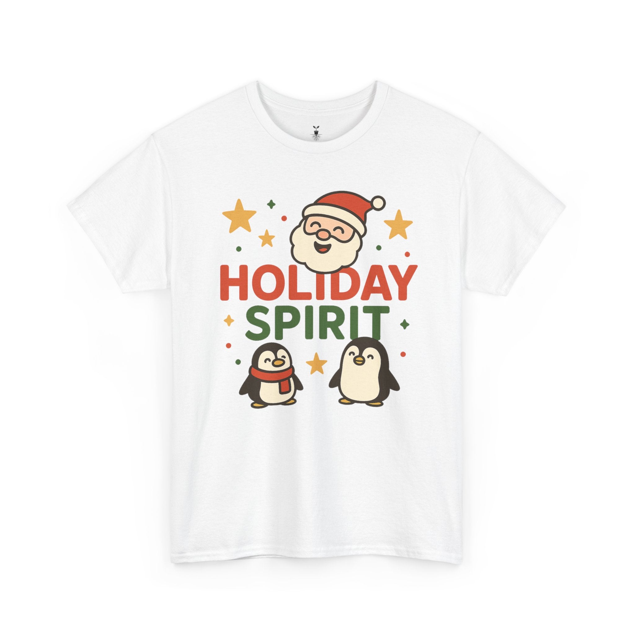 Santa and Penguins Holiday Spirit Christmas  T-Shirt