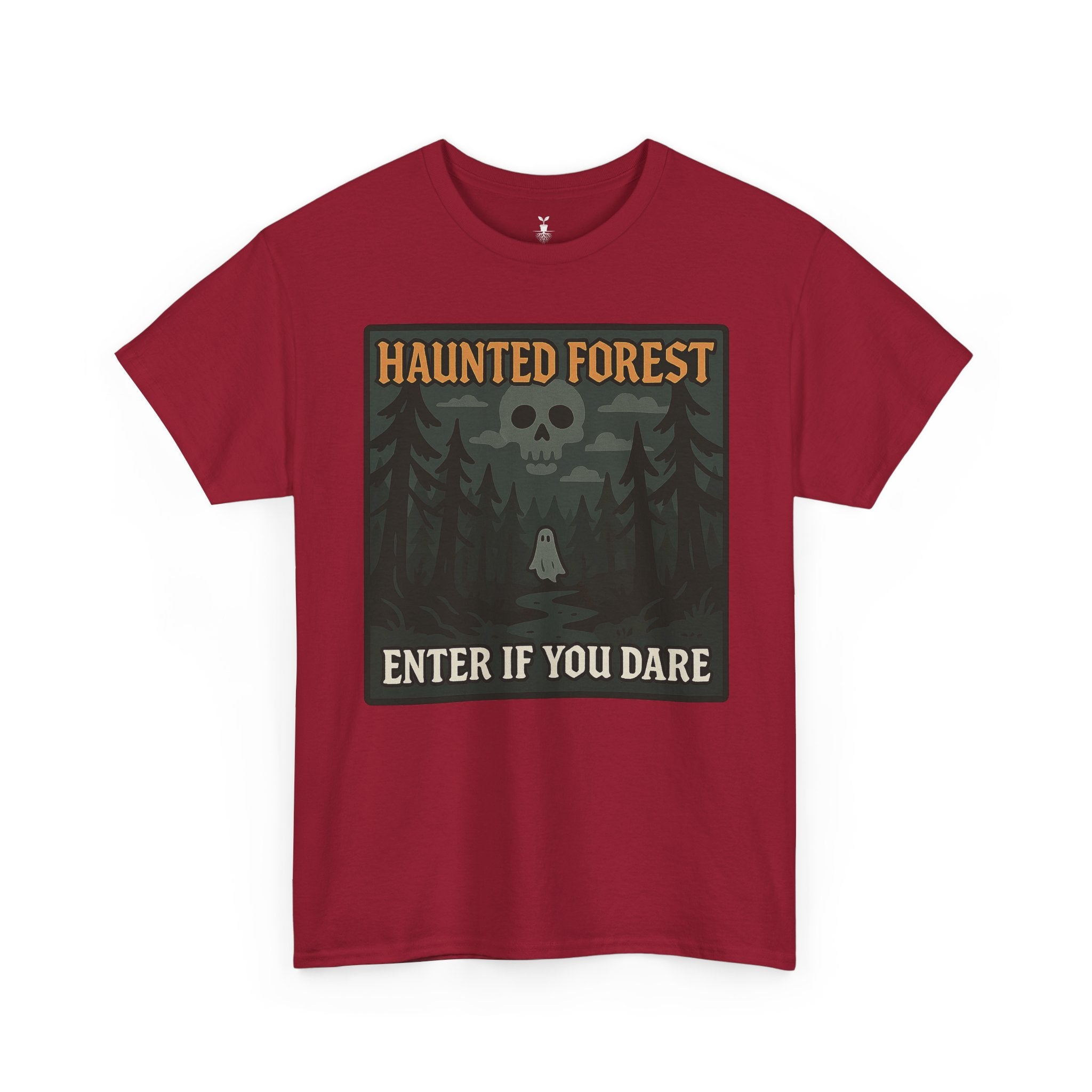 Ghost & Skull Haunted Forest Halloween T-Shirt