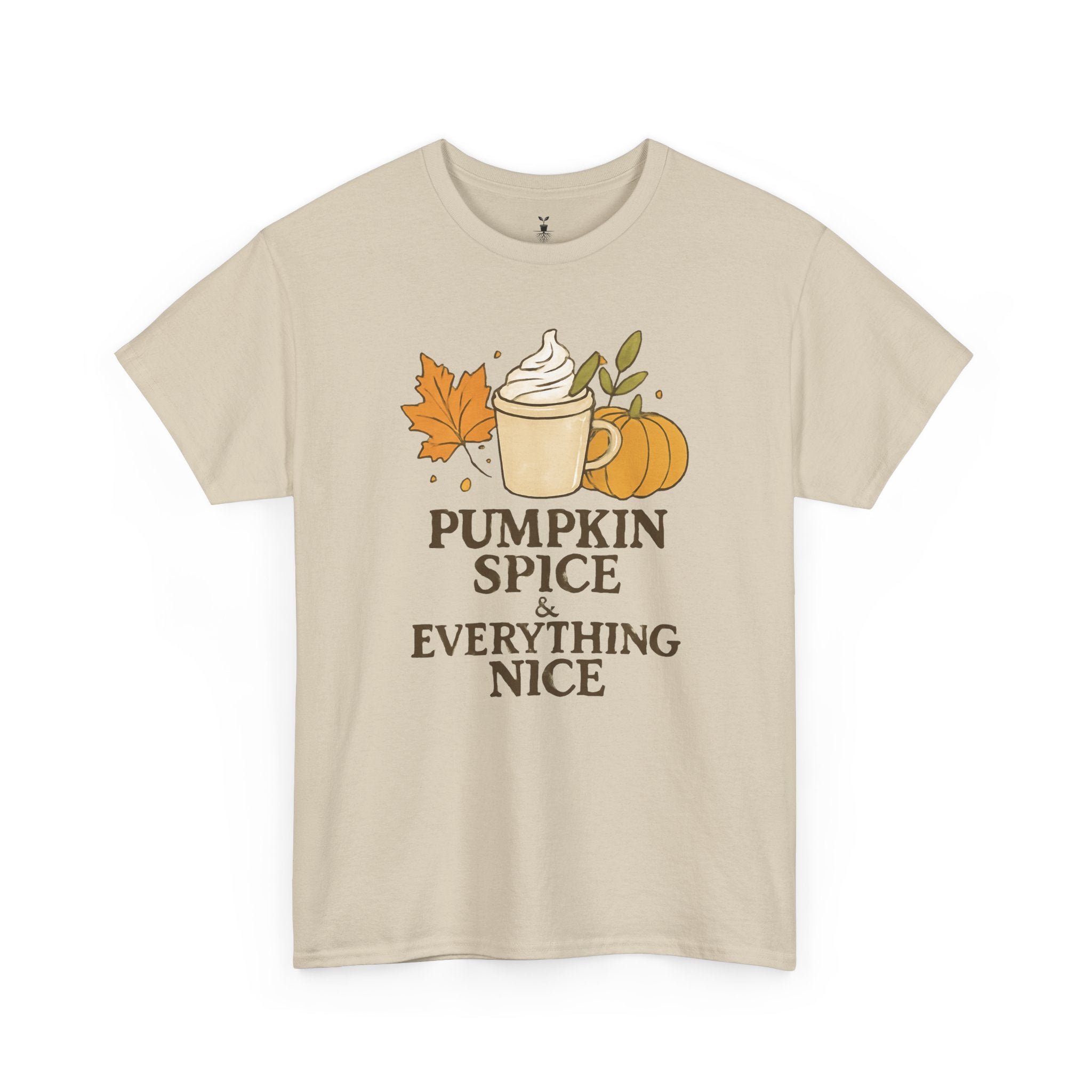 Seasonal Autumn Coffee Cup and Pumpkin Spice T-Shirt