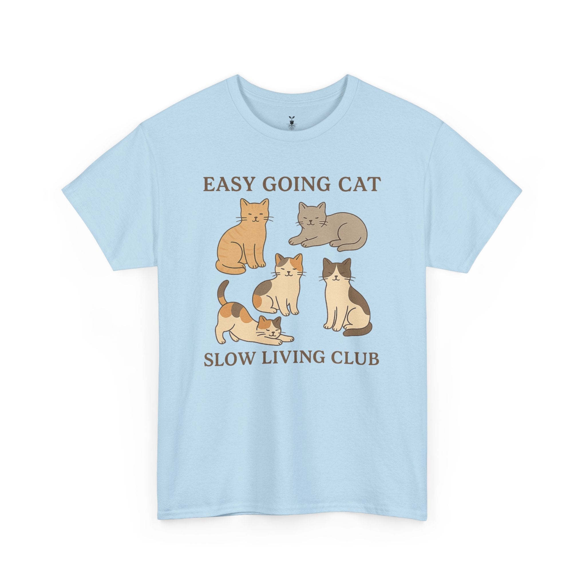 Easy Going Cat: Cute Aesthetic Cat T-Shirt