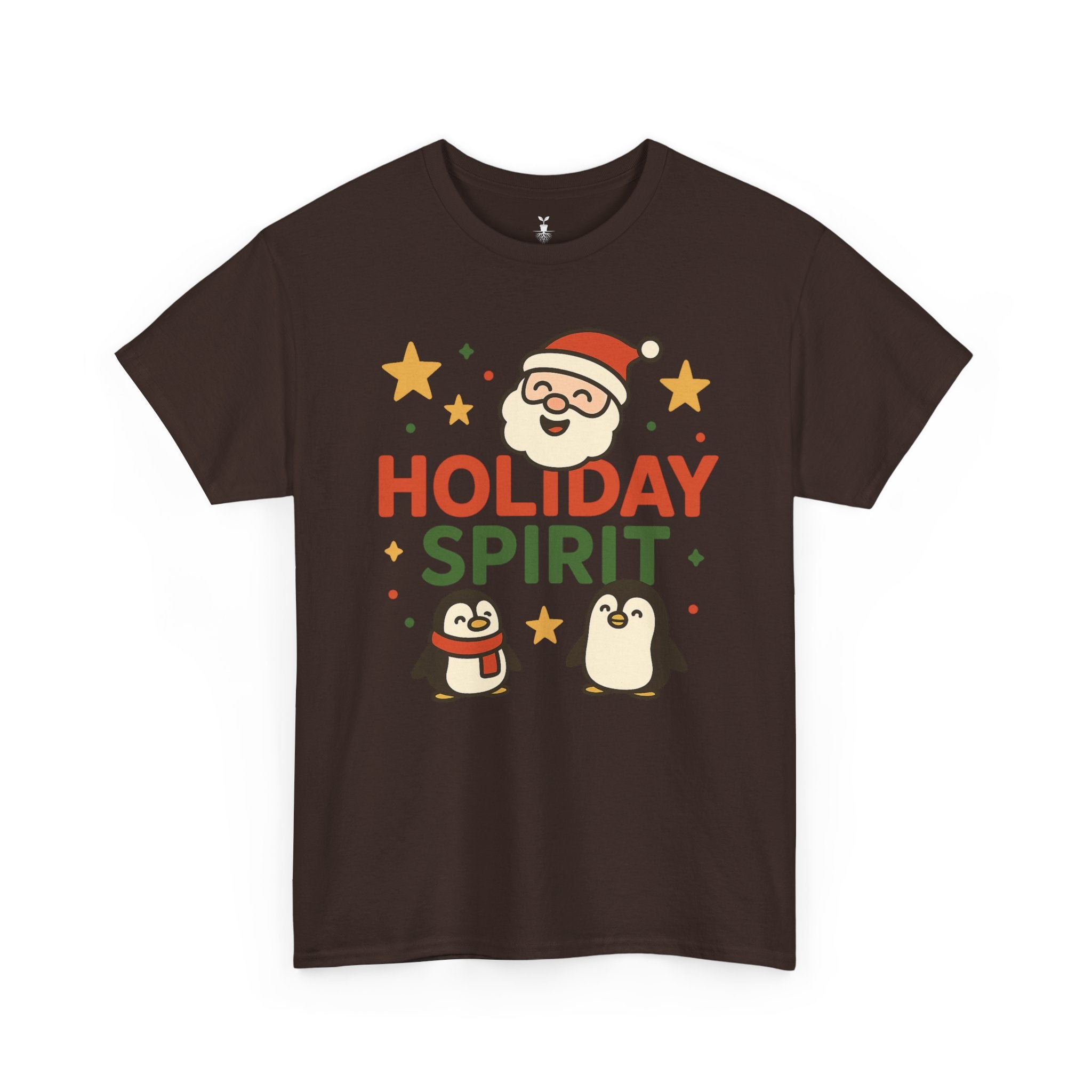 Santa and Penguins Holiday Spirit Christmas  T-Shirt