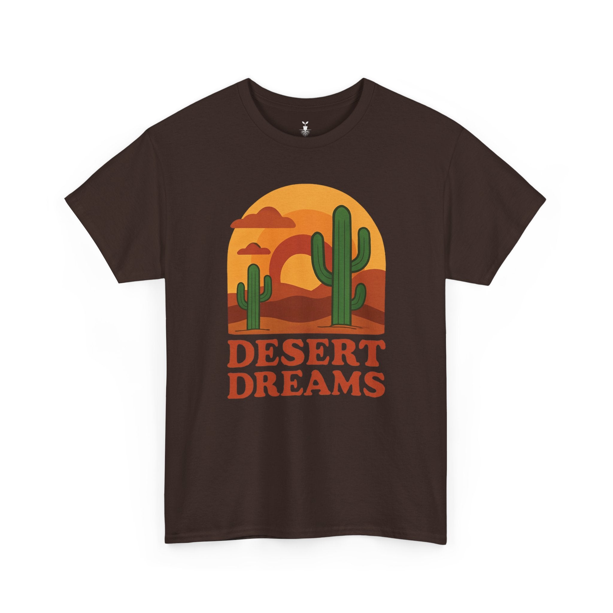 Cactus and Sunset Retro Desert Dreams T-Shirt