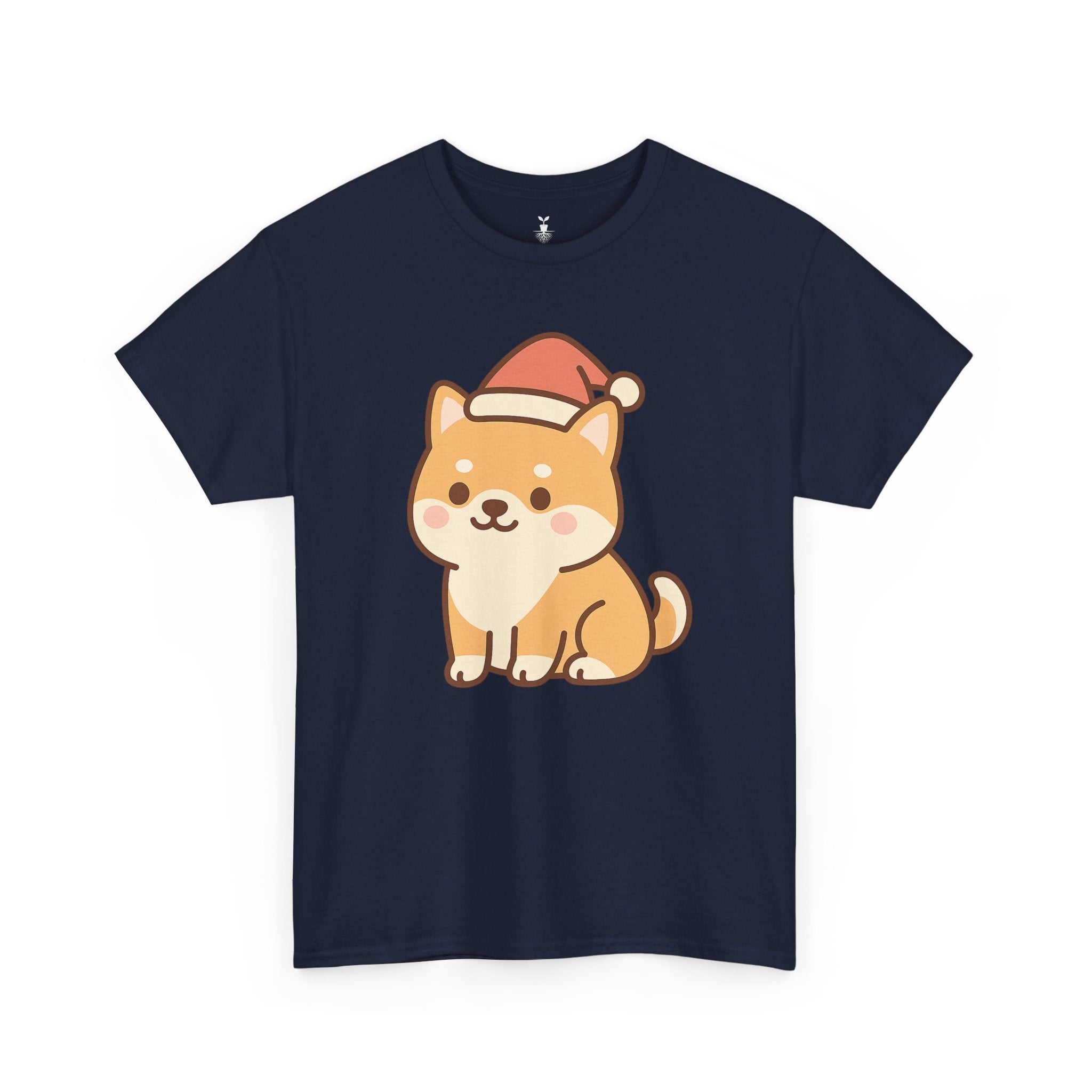 Shiba Inu with Santa Hat T-Shirt