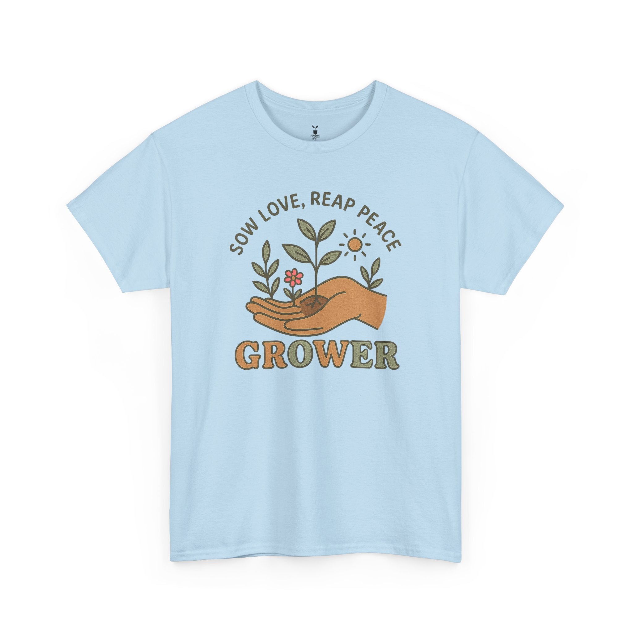 Boho Grower  with Hand Plants Flower T-Shirt