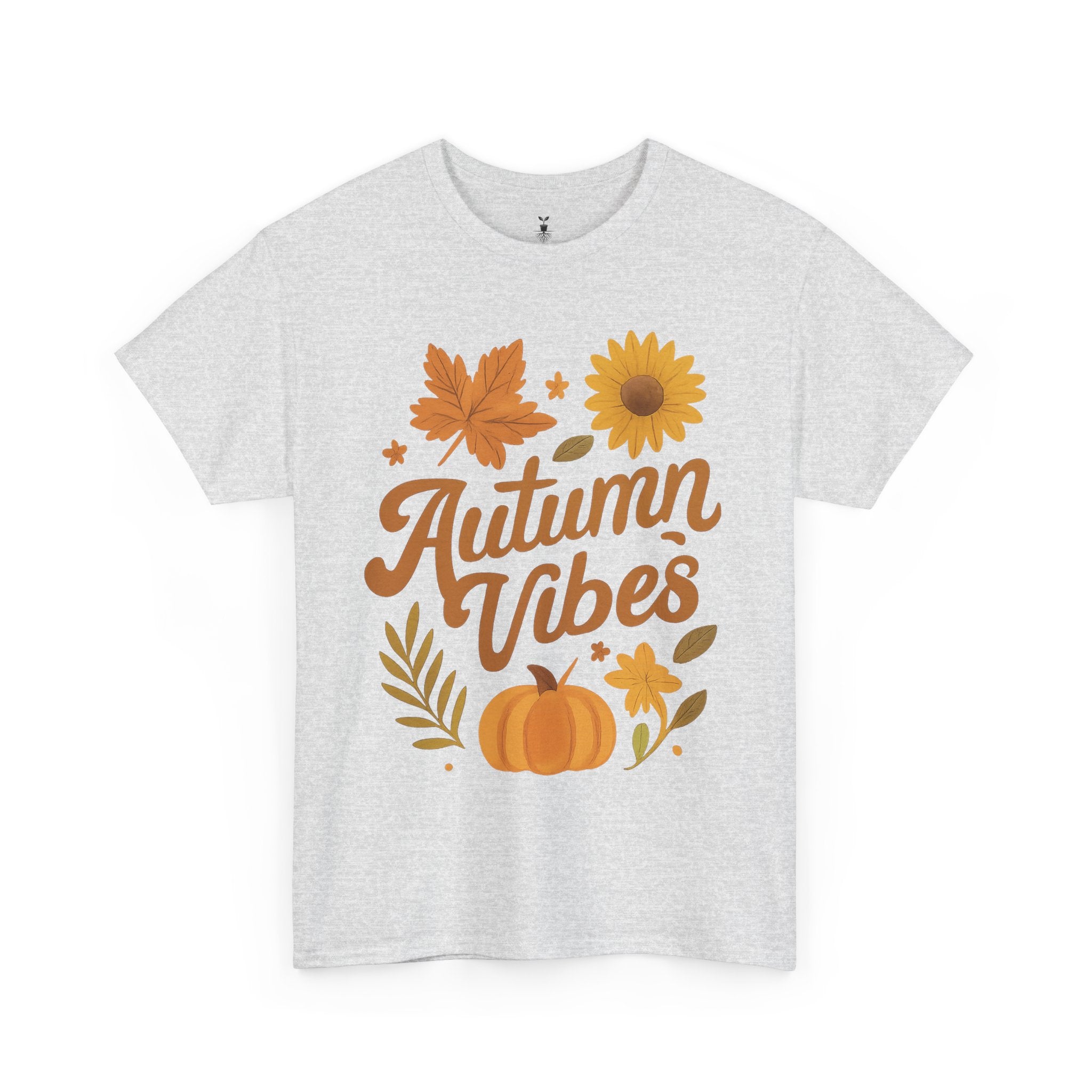 Autumn Vibes with Pumpkin, Maple Leaf, Sunflower T-Shirt