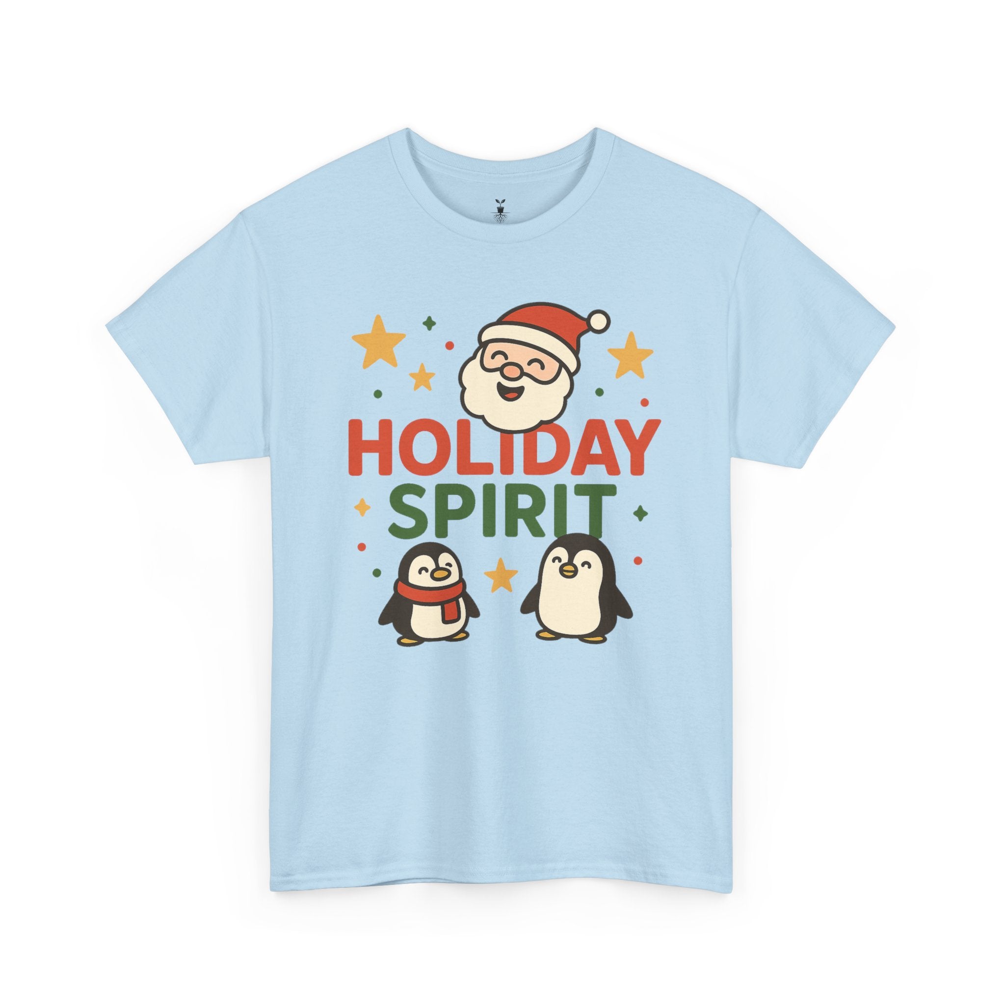 Santa and Penguins Holiday Spirit Christmas  T-Shirt