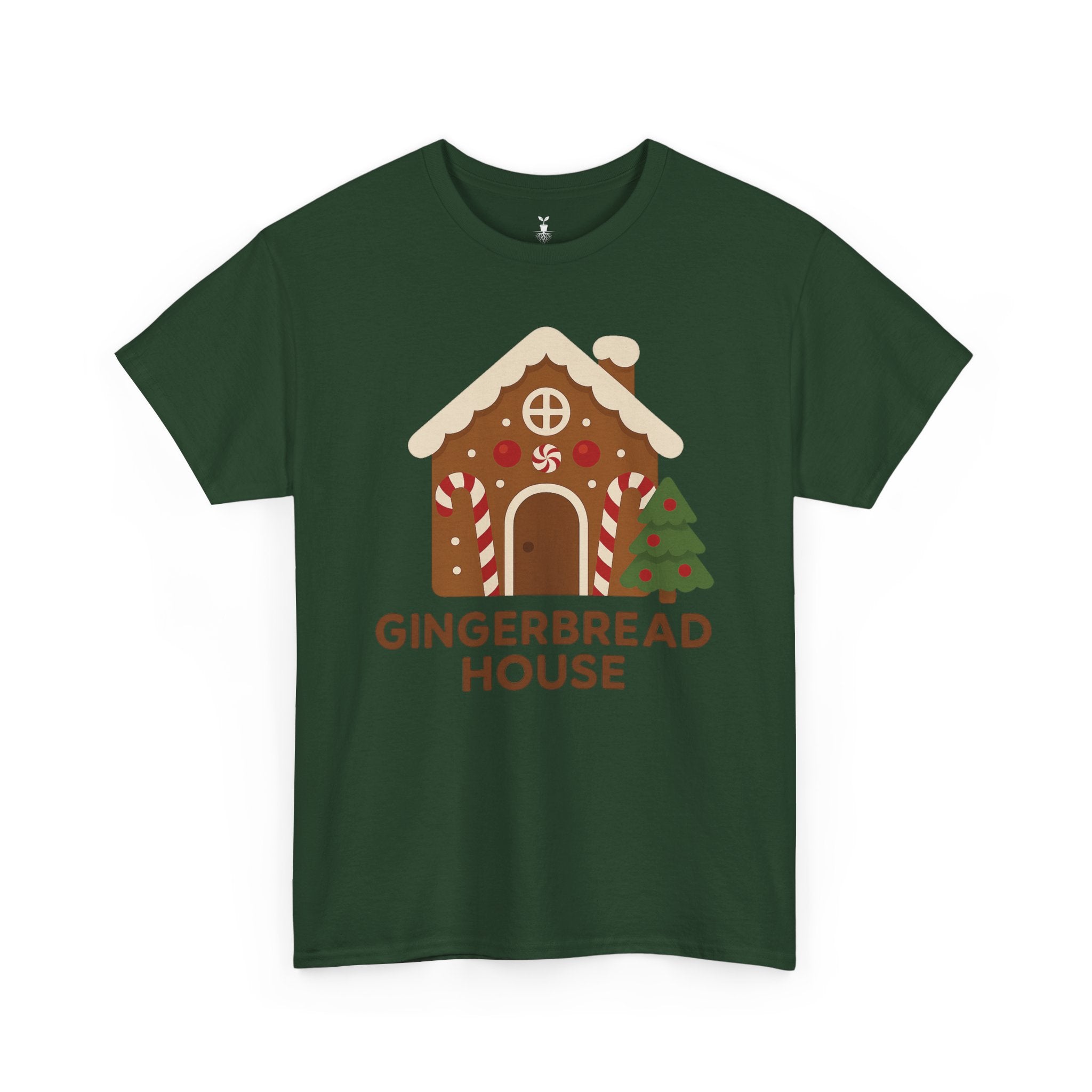 Cute Gingerbread House with Tree T-Shirt