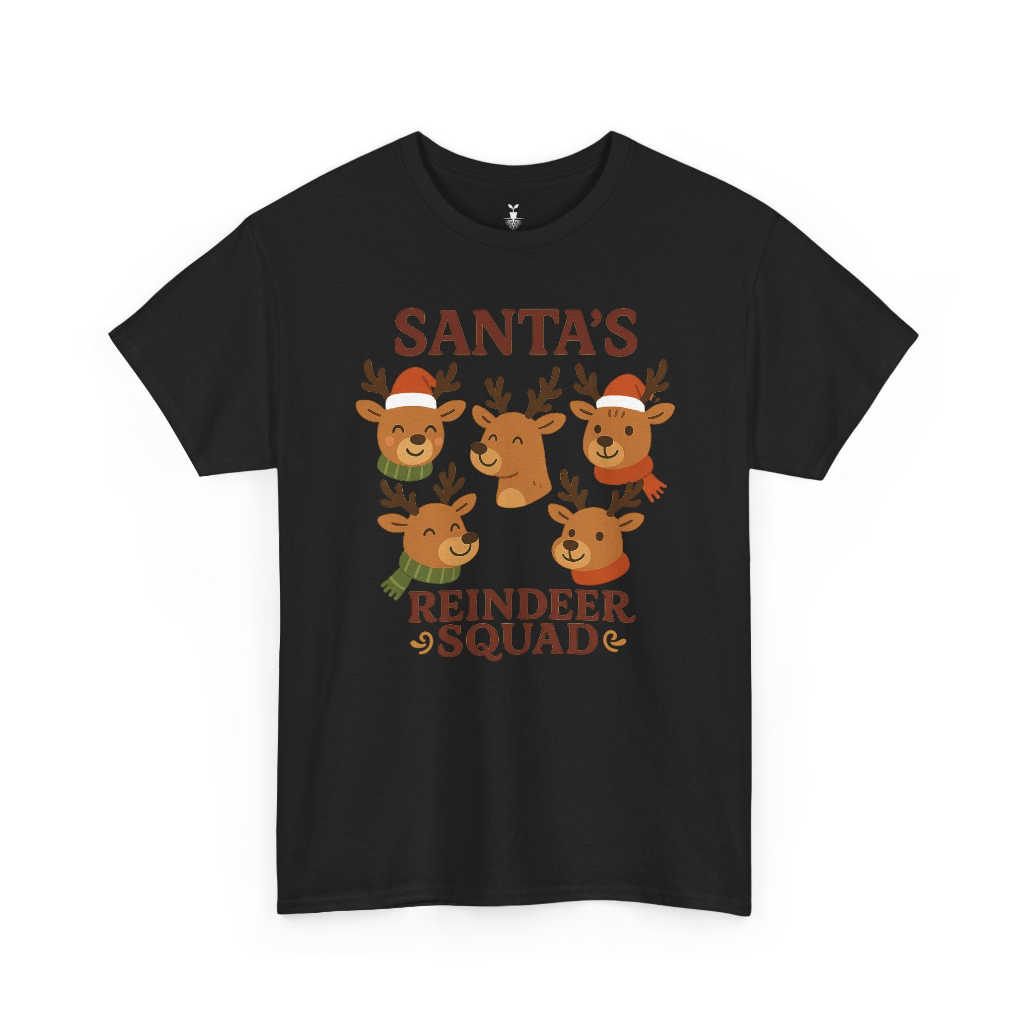 Cute Santa’s Reindeer Squad Christmas T-Shirt