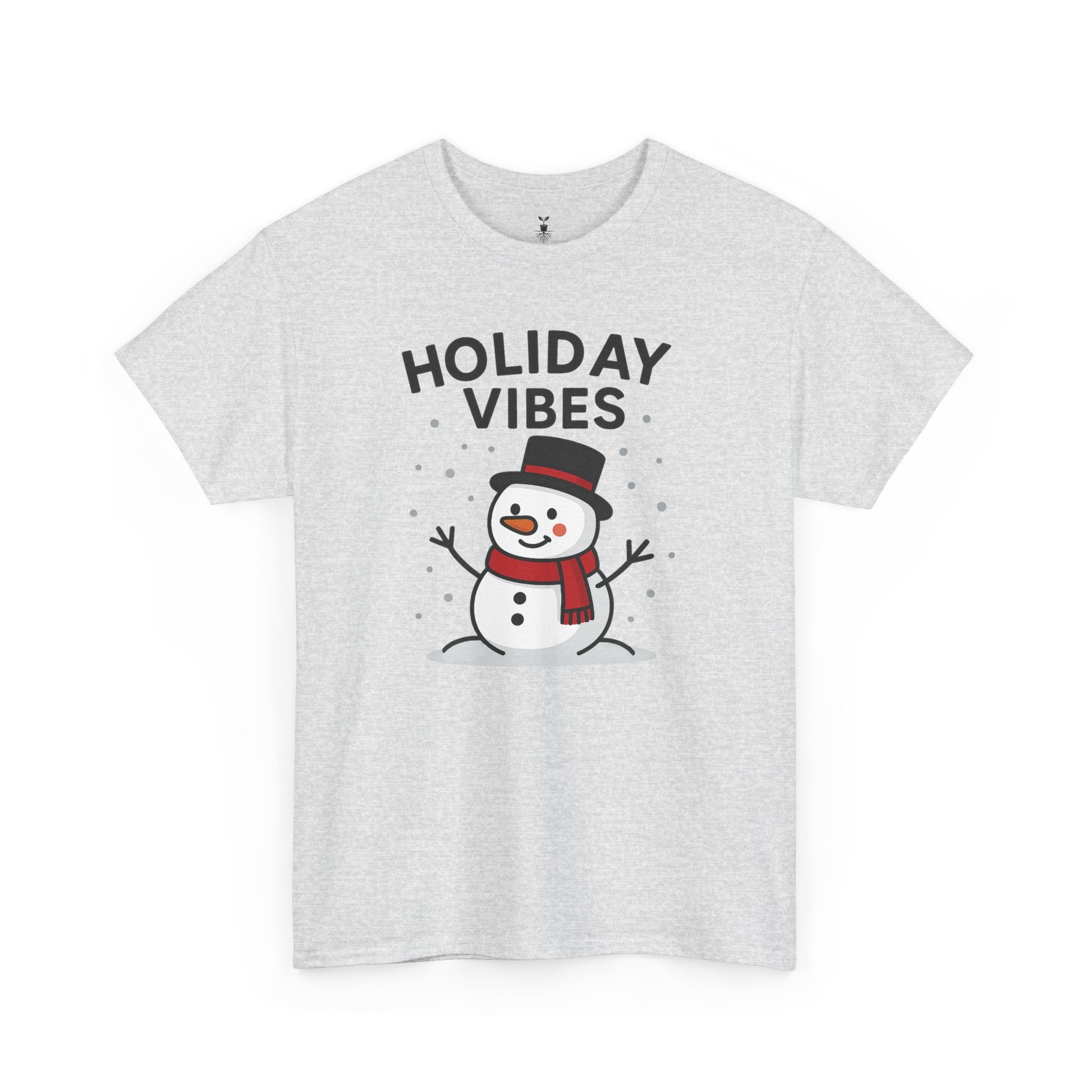 Holiday Vibes Snowman Christmas T-Shirt