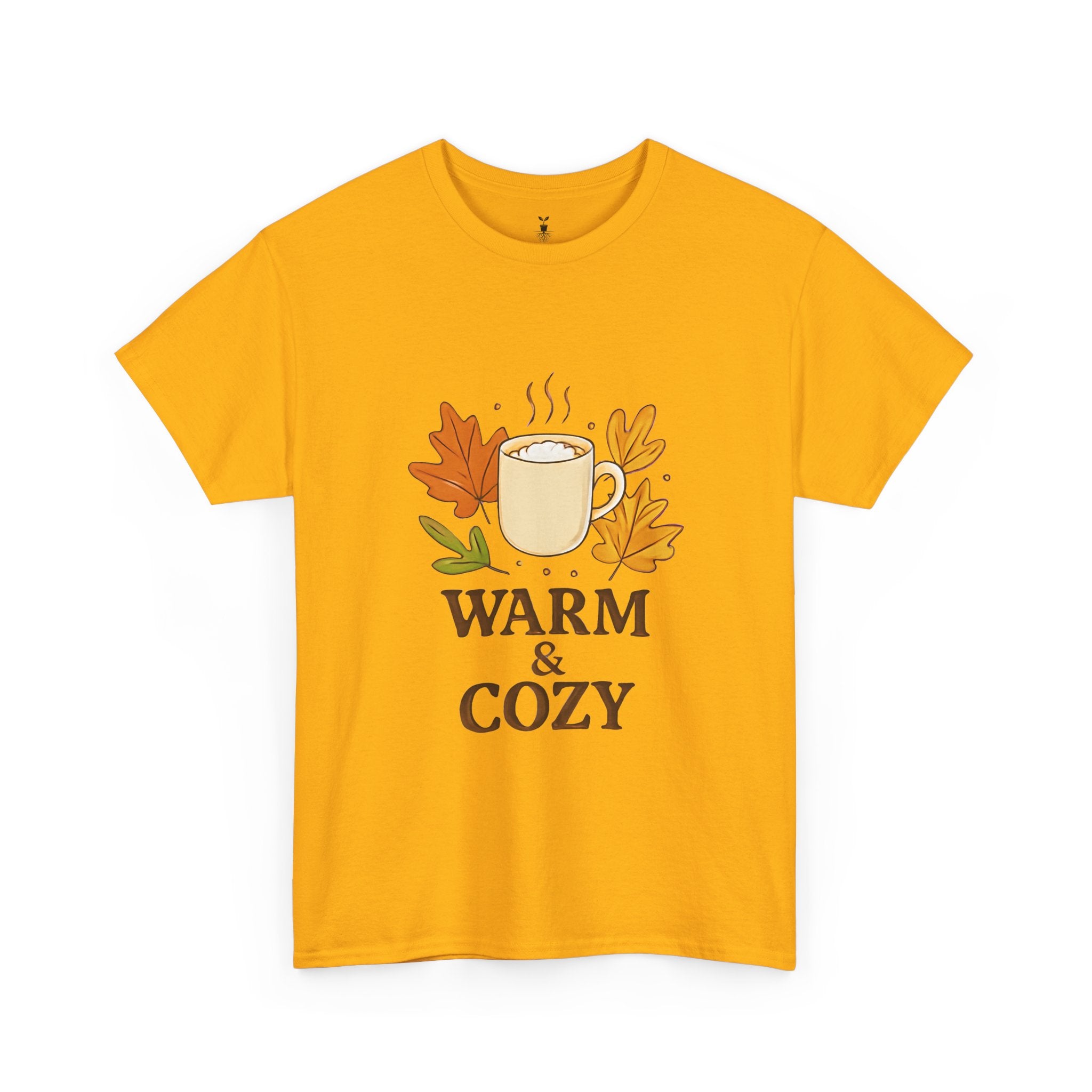 Autumn Coffee Mug with Fall Leaves Warm and Cozy T-Shirt