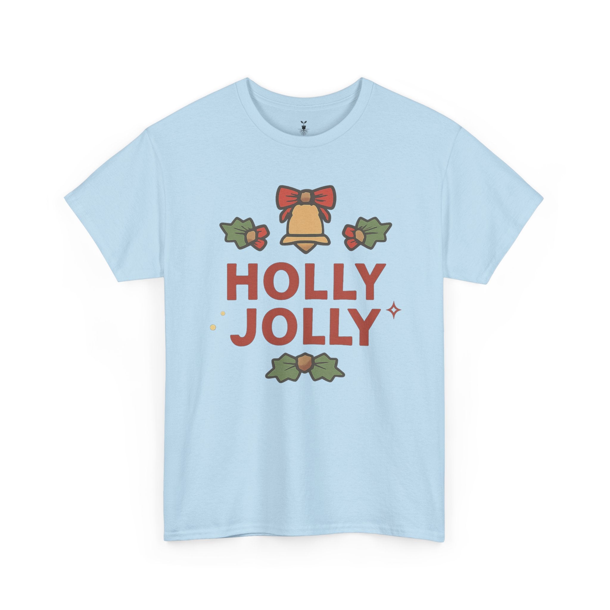 Christmas Bell, Bows, and Festive Holly Jolly Holiday T-Shirt