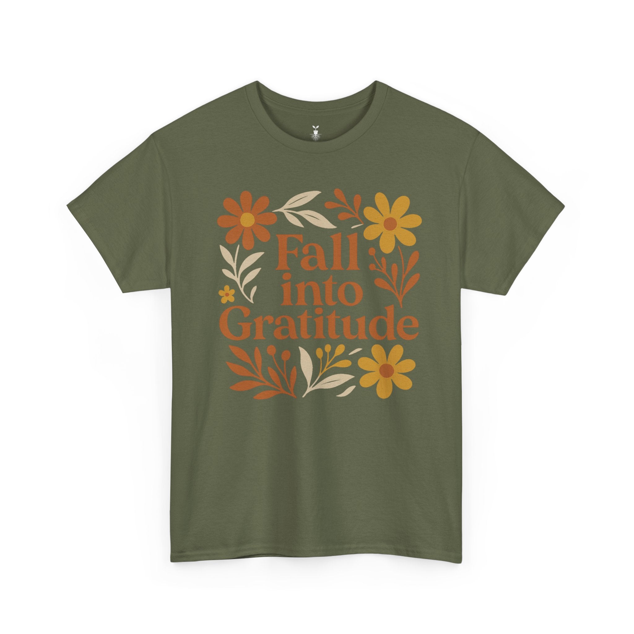 Floral Boho Fall Into Gratitude T-Shirt