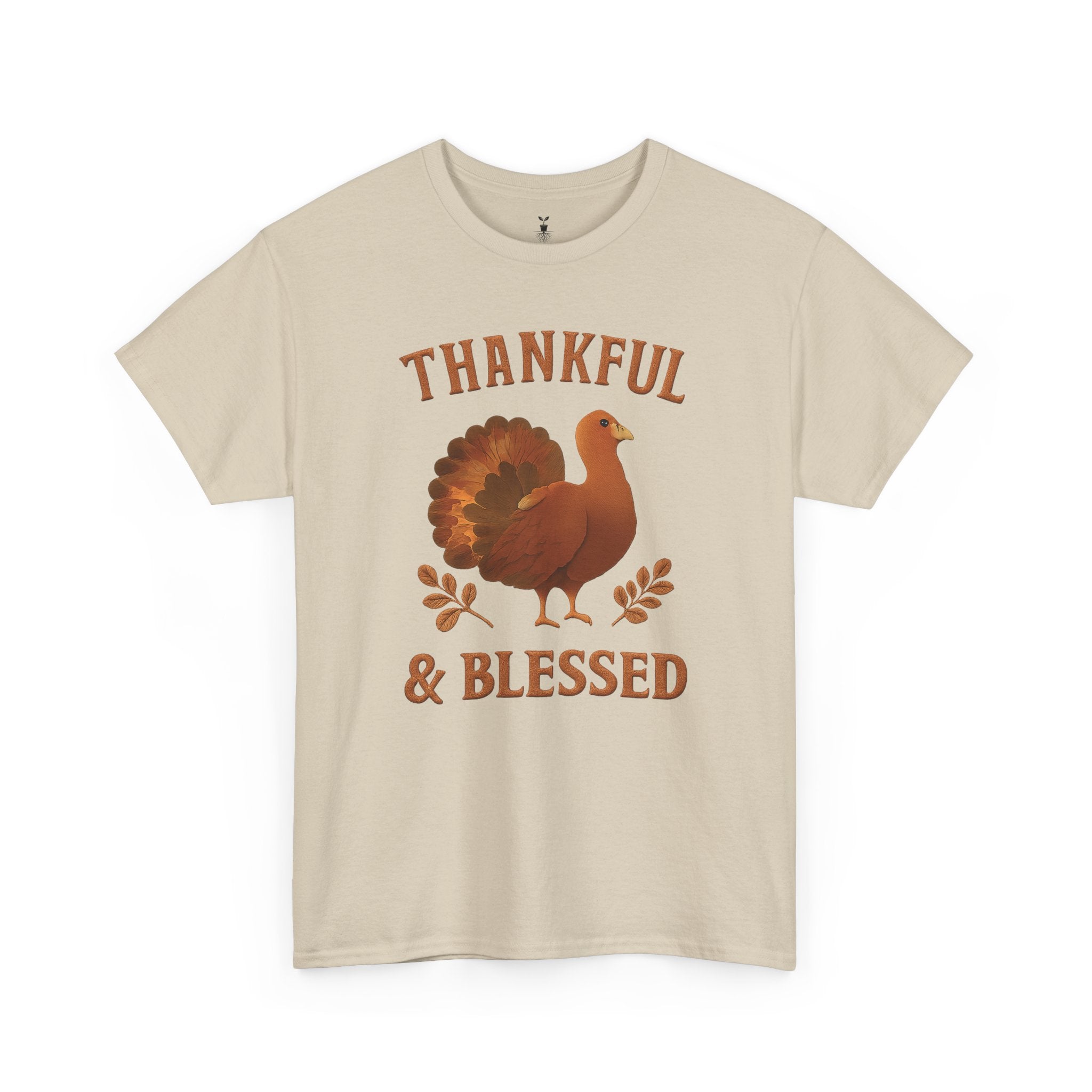 Fall Thankful and Blessed Turkey T-Shirt