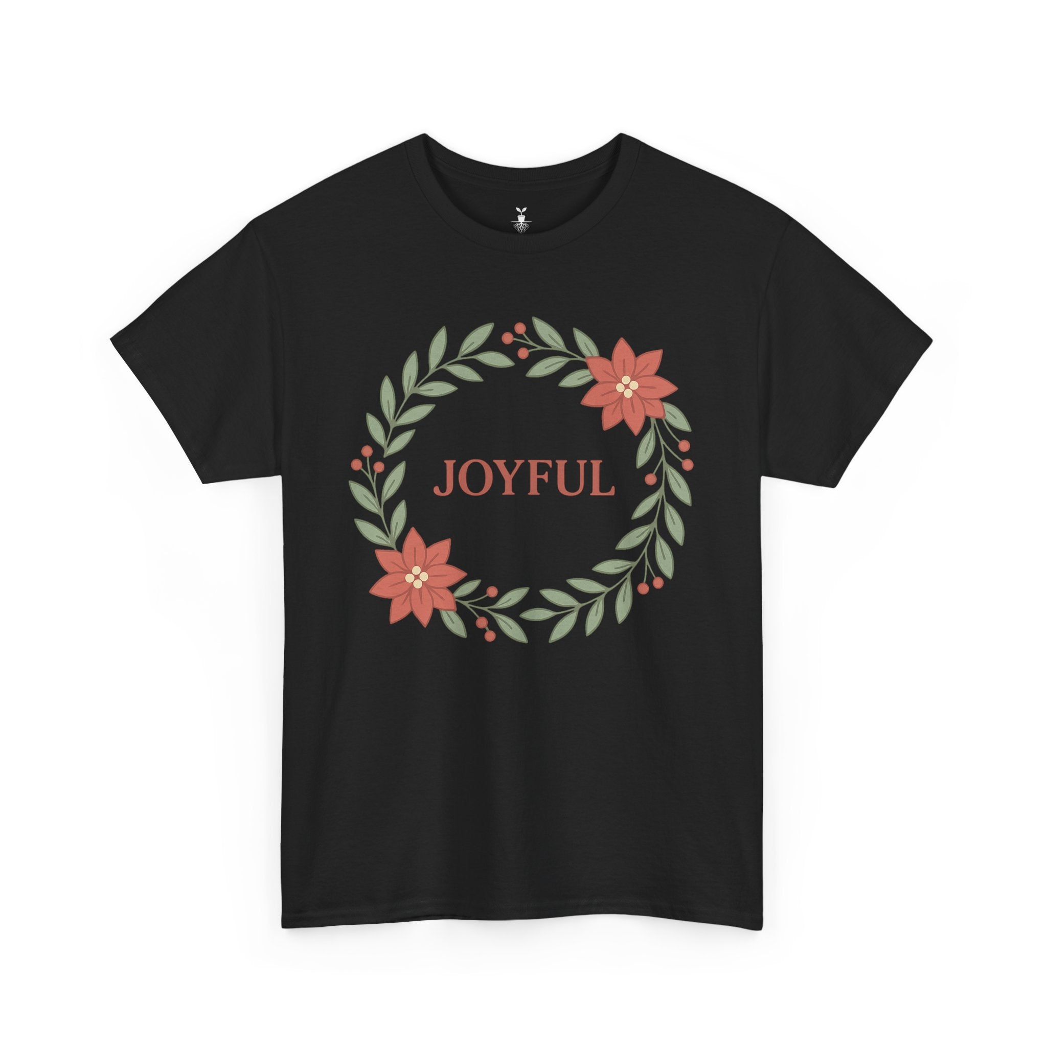 Floral Joyful Christmas T-Shirt