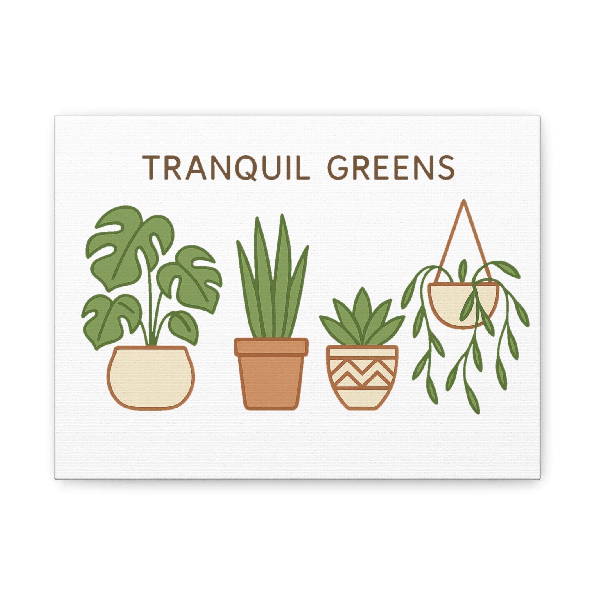 Boho Plant Aesthetic Canvas Wall Art