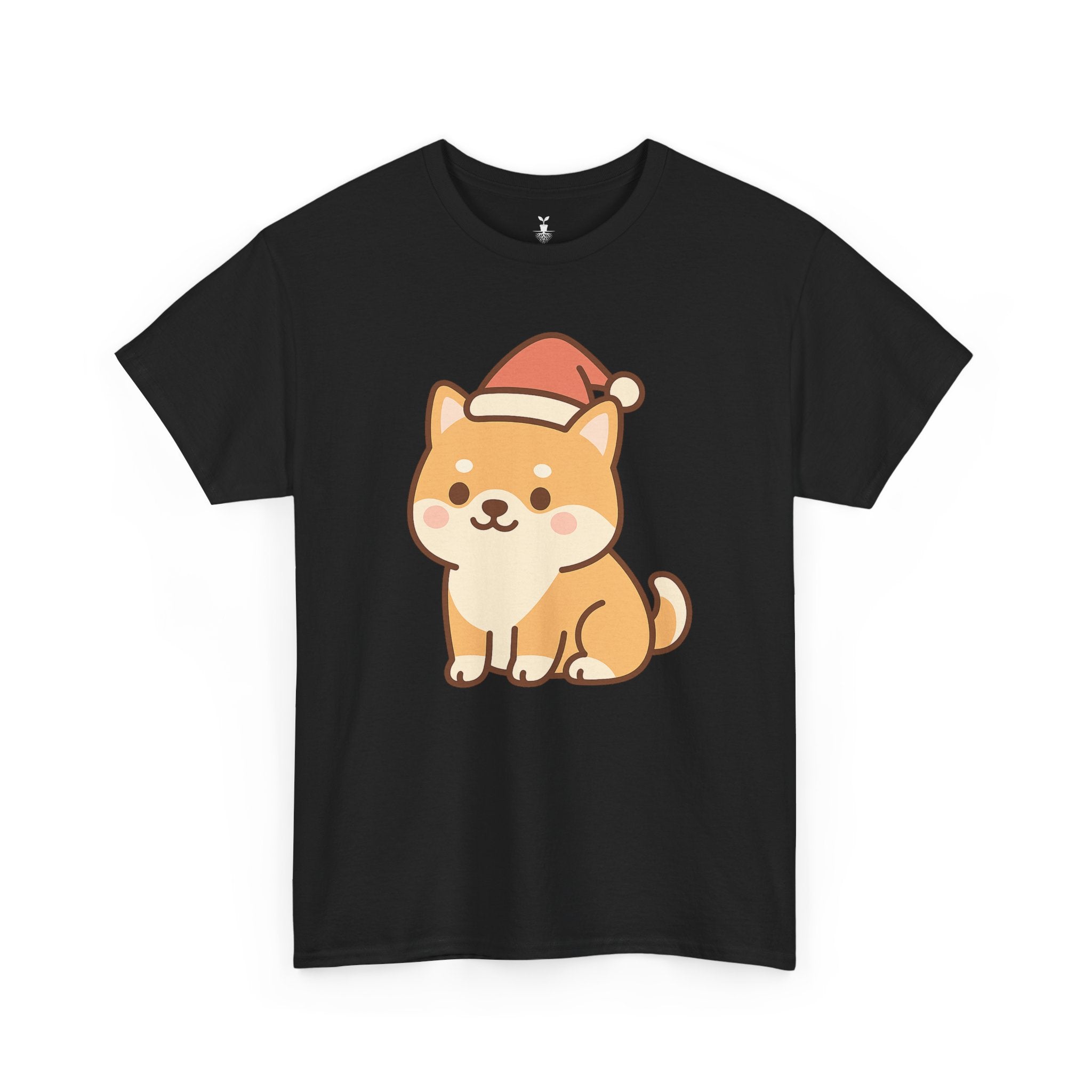 Shiba Inu with Santa Hat T-Shirt
