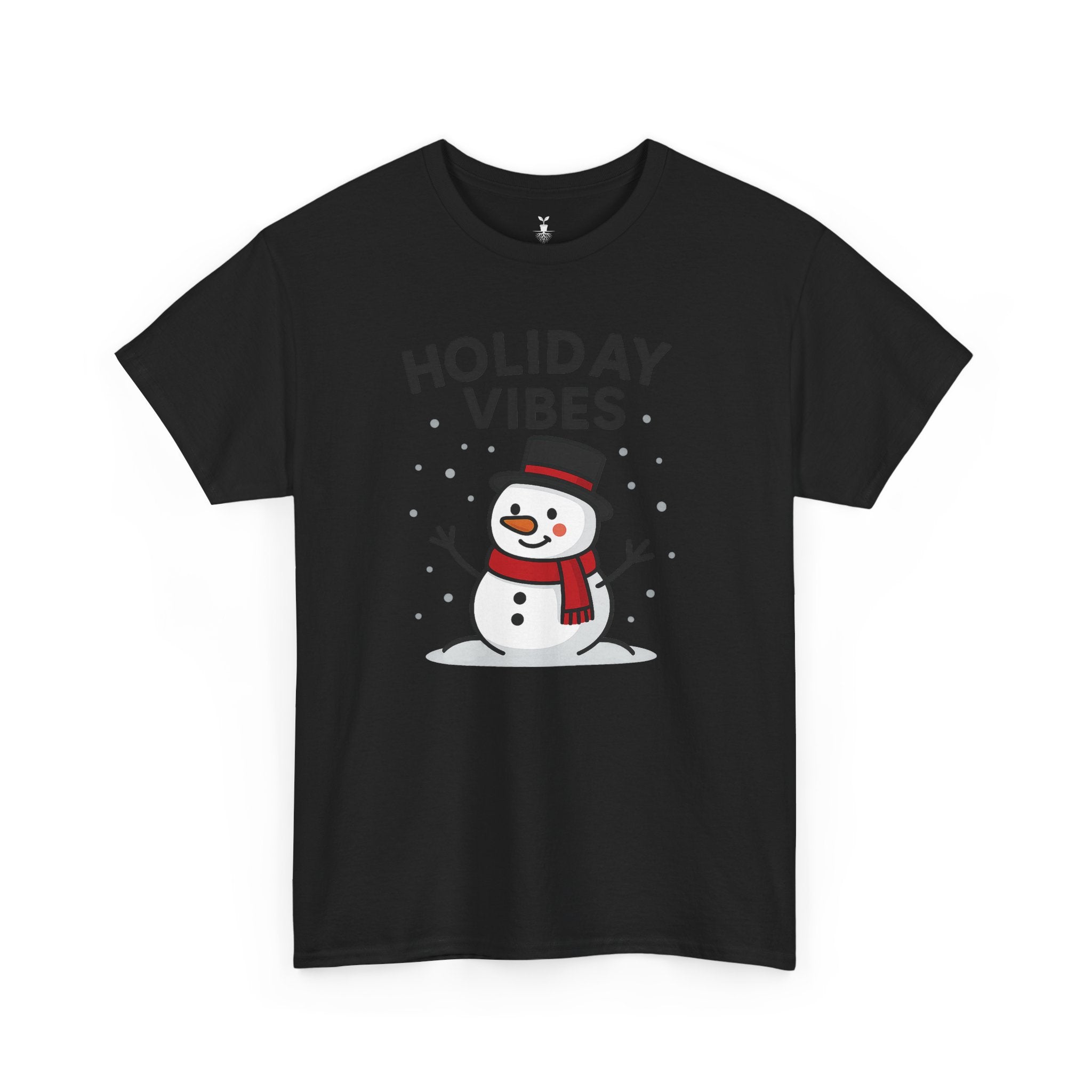 Holiday Vibes Snowman Christmas T-Shirt