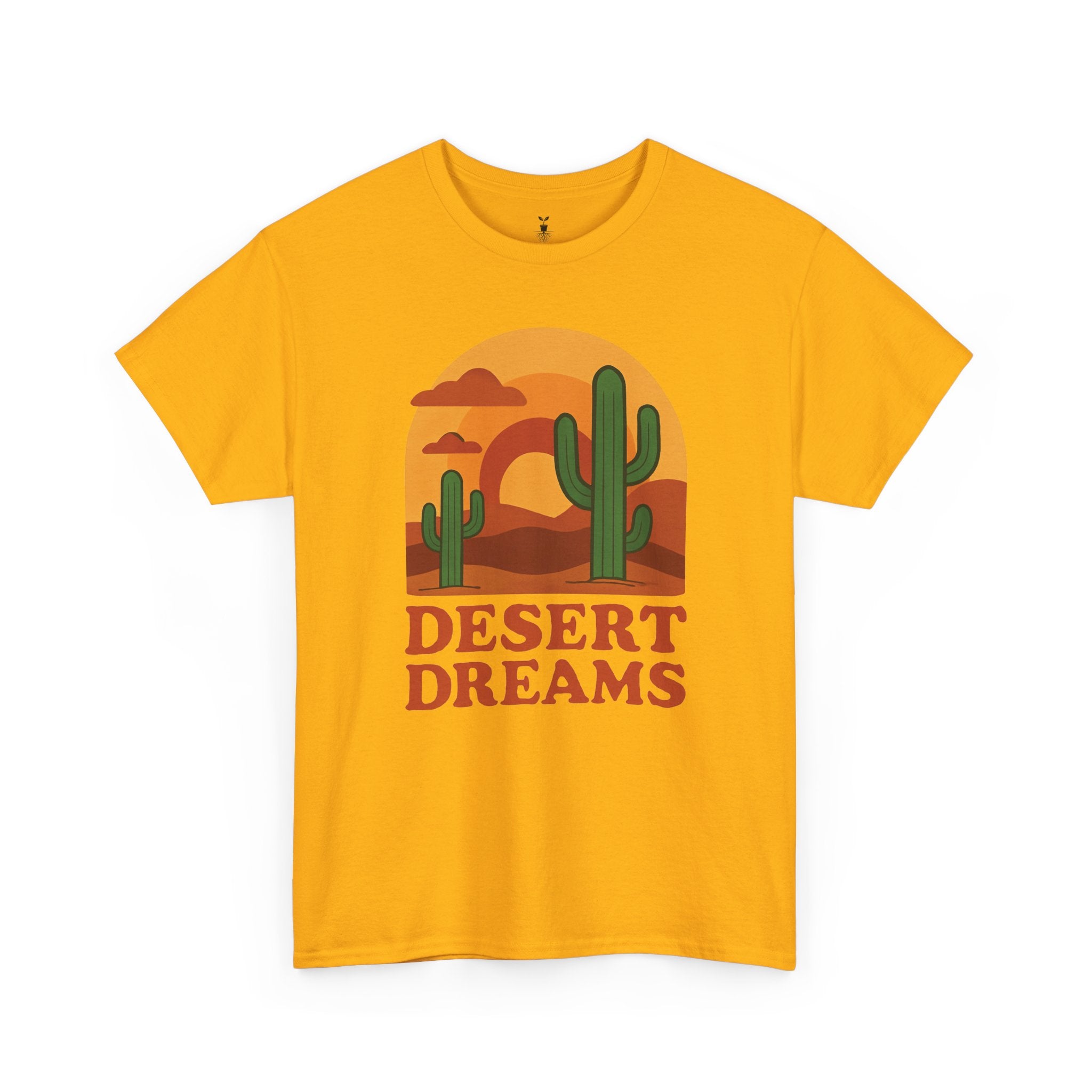 Cactus and Sunset Retro Desert Dreams T-Shirt