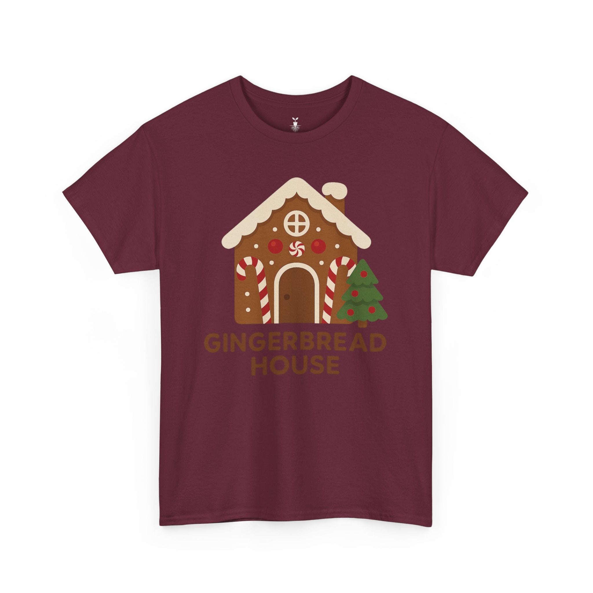 Cute Gingerbread House with Tree T-Shirt