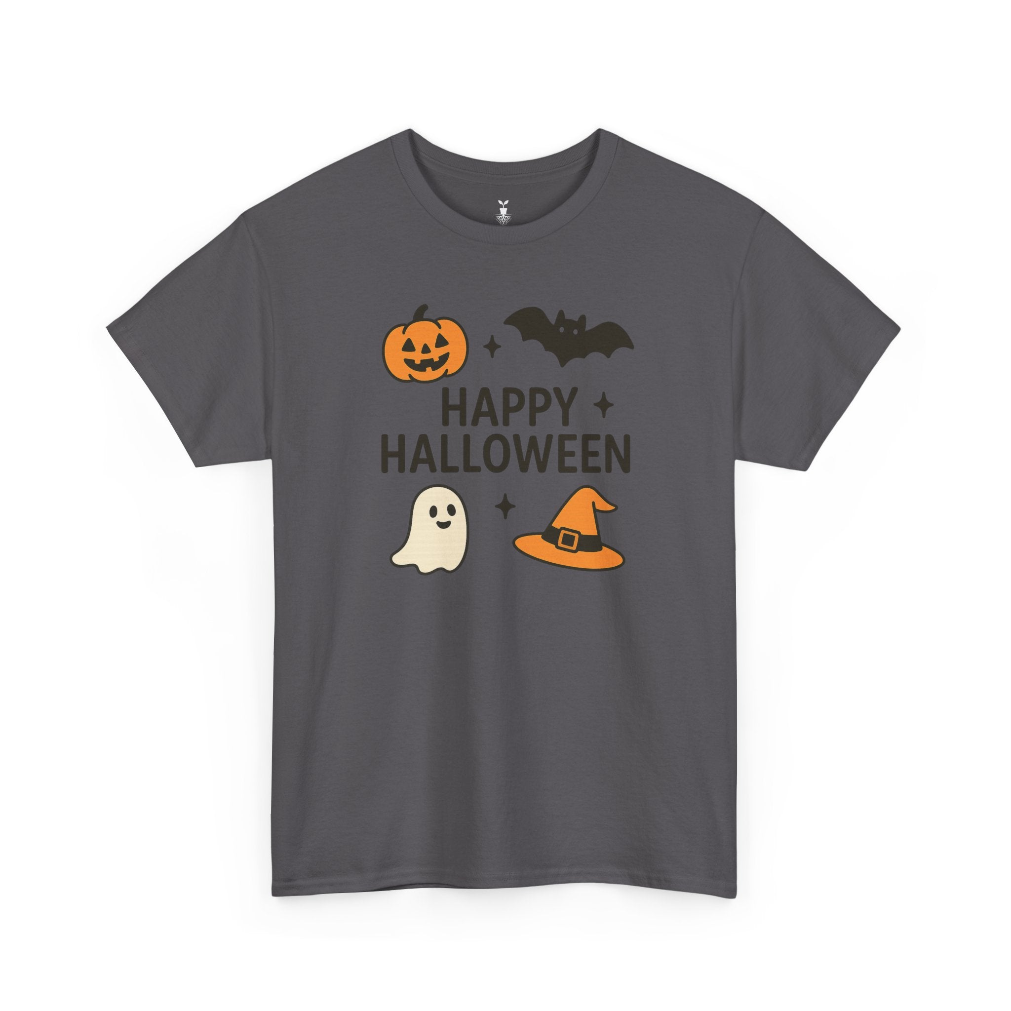 Ghost, Pumpkin, Bat & Witch Hat T-Shirt