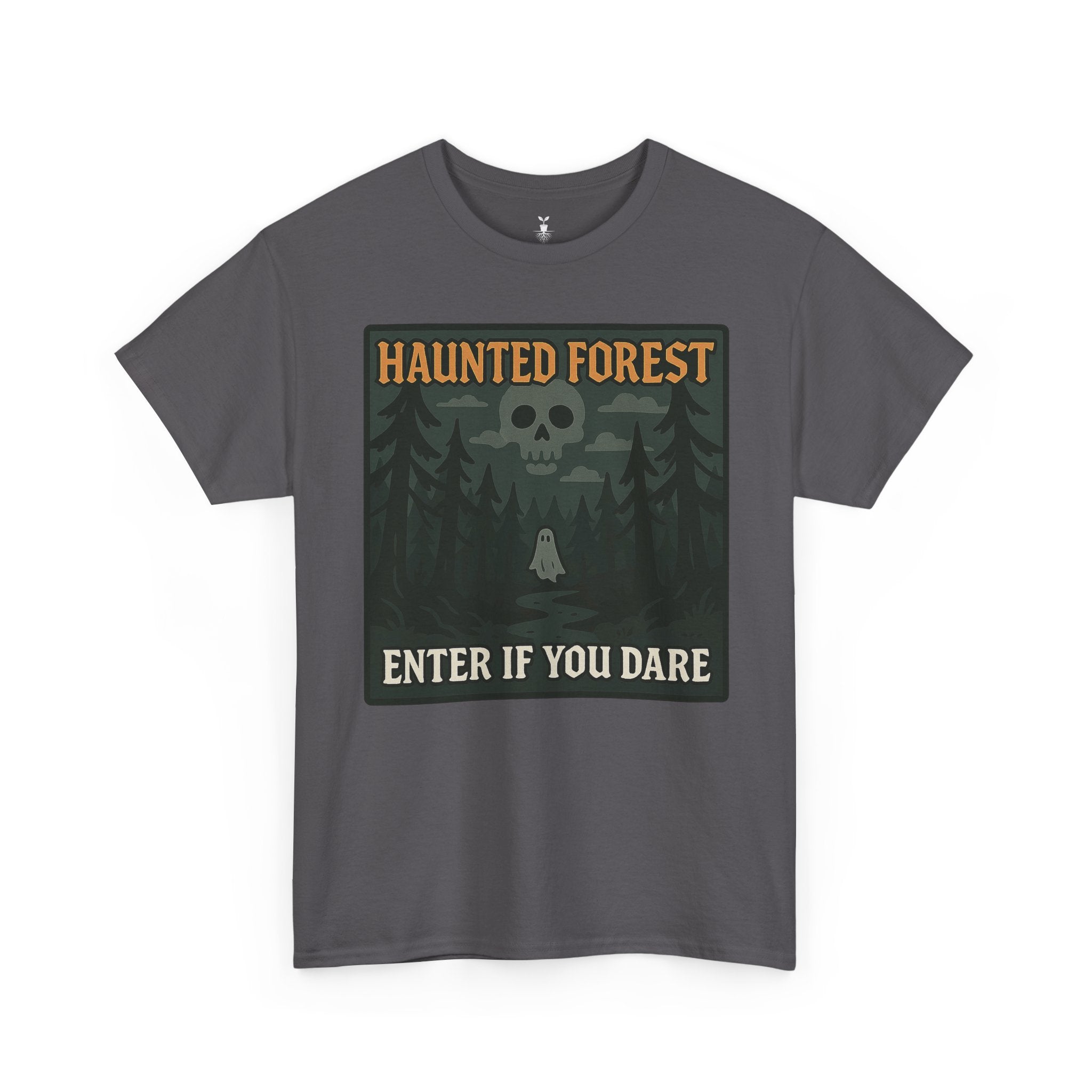 Ghost & Skull Haunted Forest Halloween T-Shirt