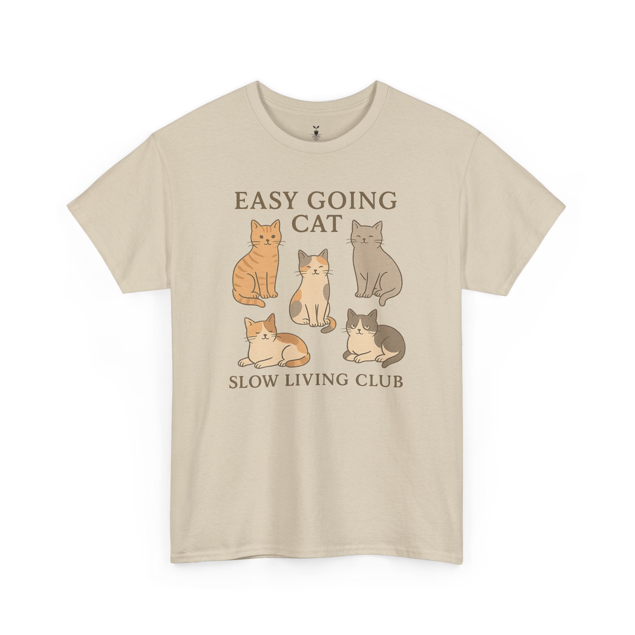 Easy Going Cat: Slow Living Club T-Shirt