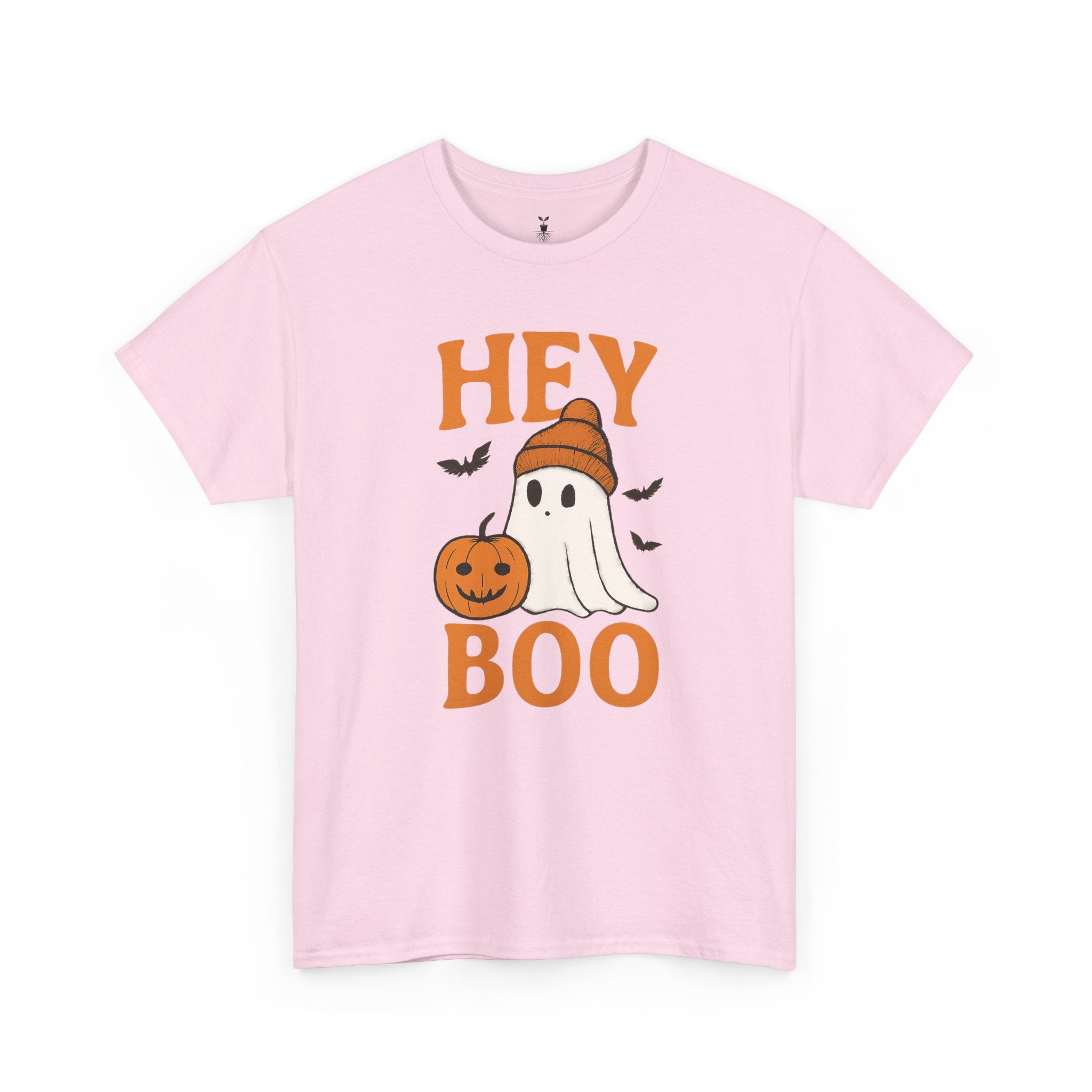Cute Hey Boo Ghost with Pumpkin T-Shirt