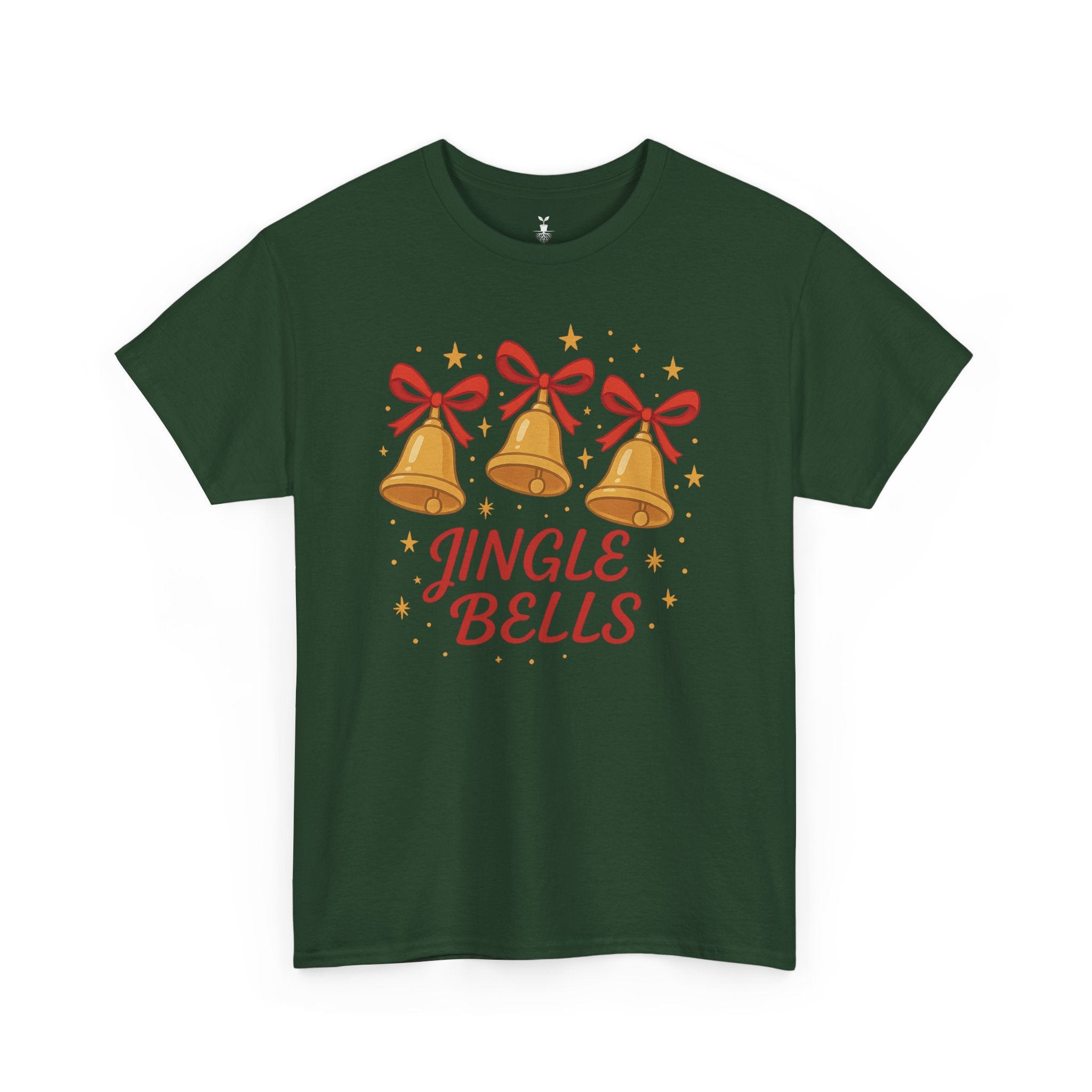 Festive Golden Jingle Bells T-Shirt