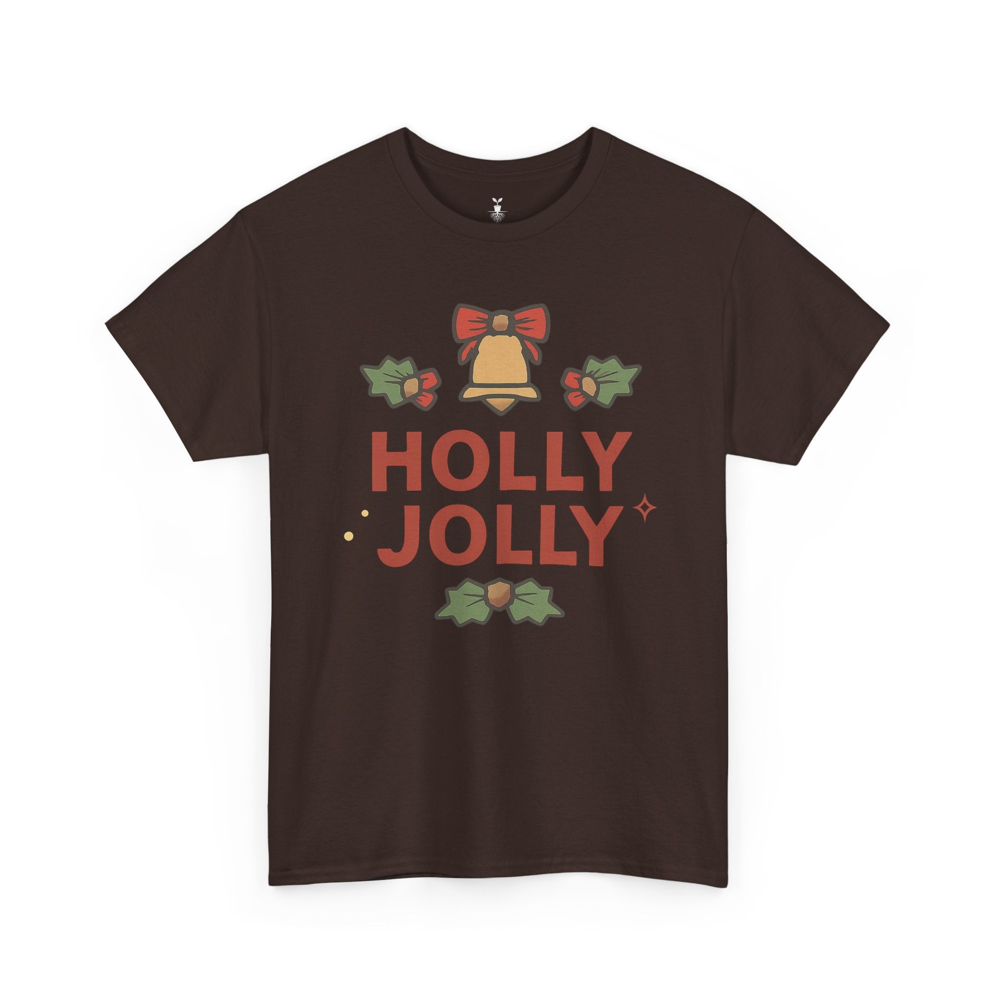 Christmas Bell, Bows, and Festive Holly Jolly Holiday T-Shirt