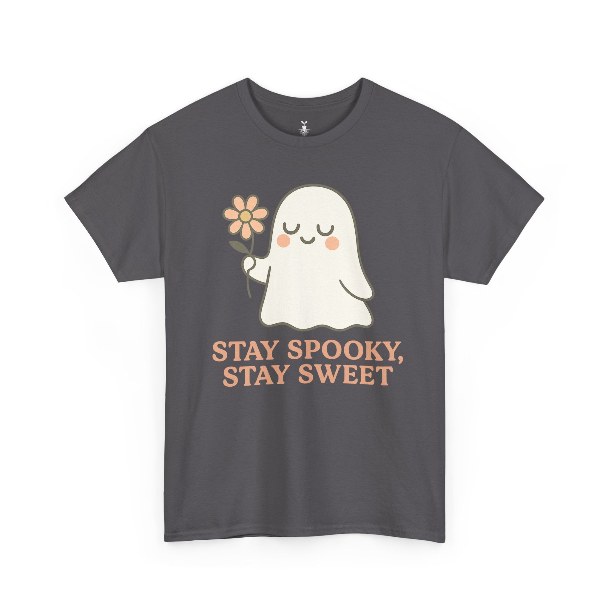 Cute Ghost with Flower Stay Spooky, Stay Sweet T-Shirt
