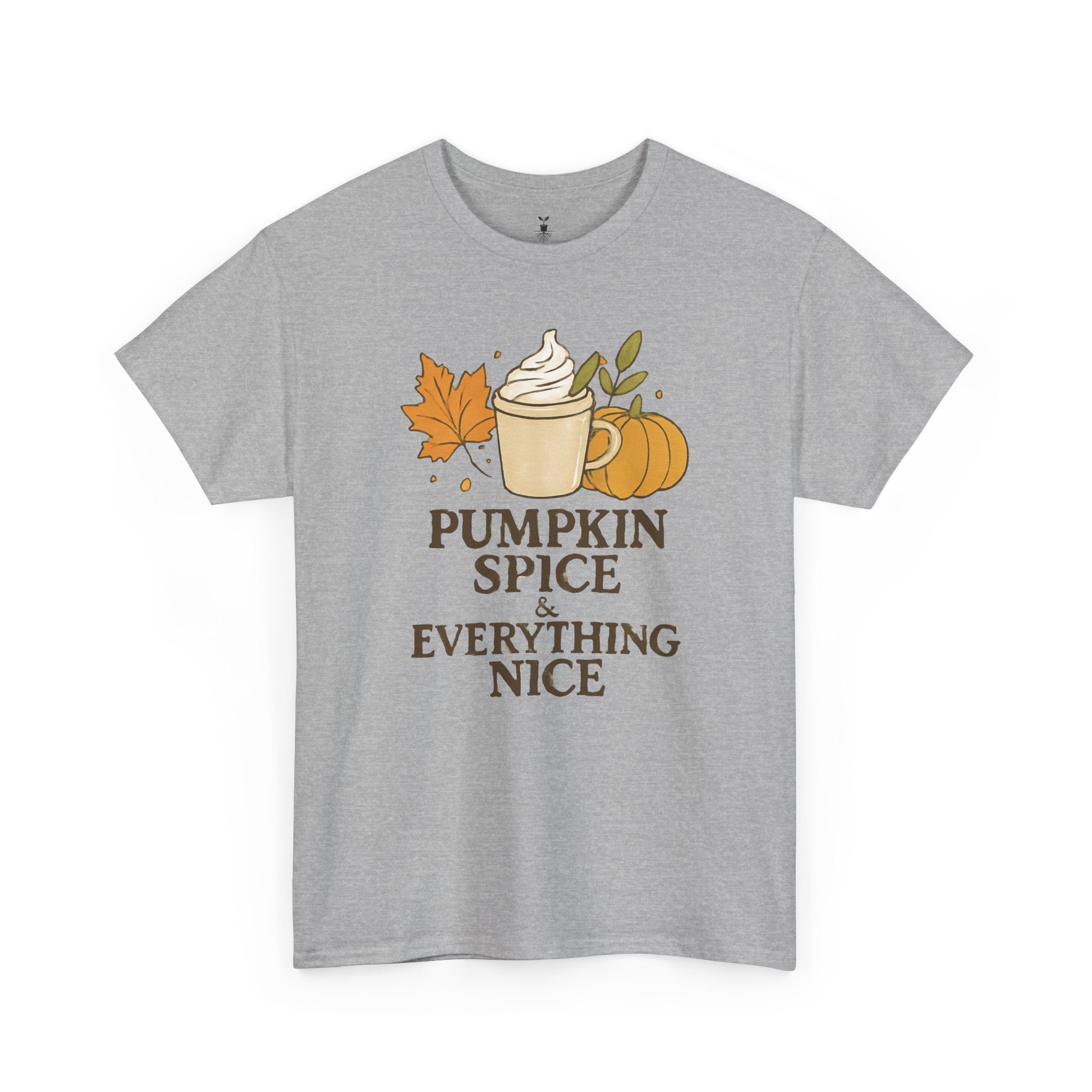 Seasonal Autumn Coffee Cup and Pumpkin Spice T-Shirt