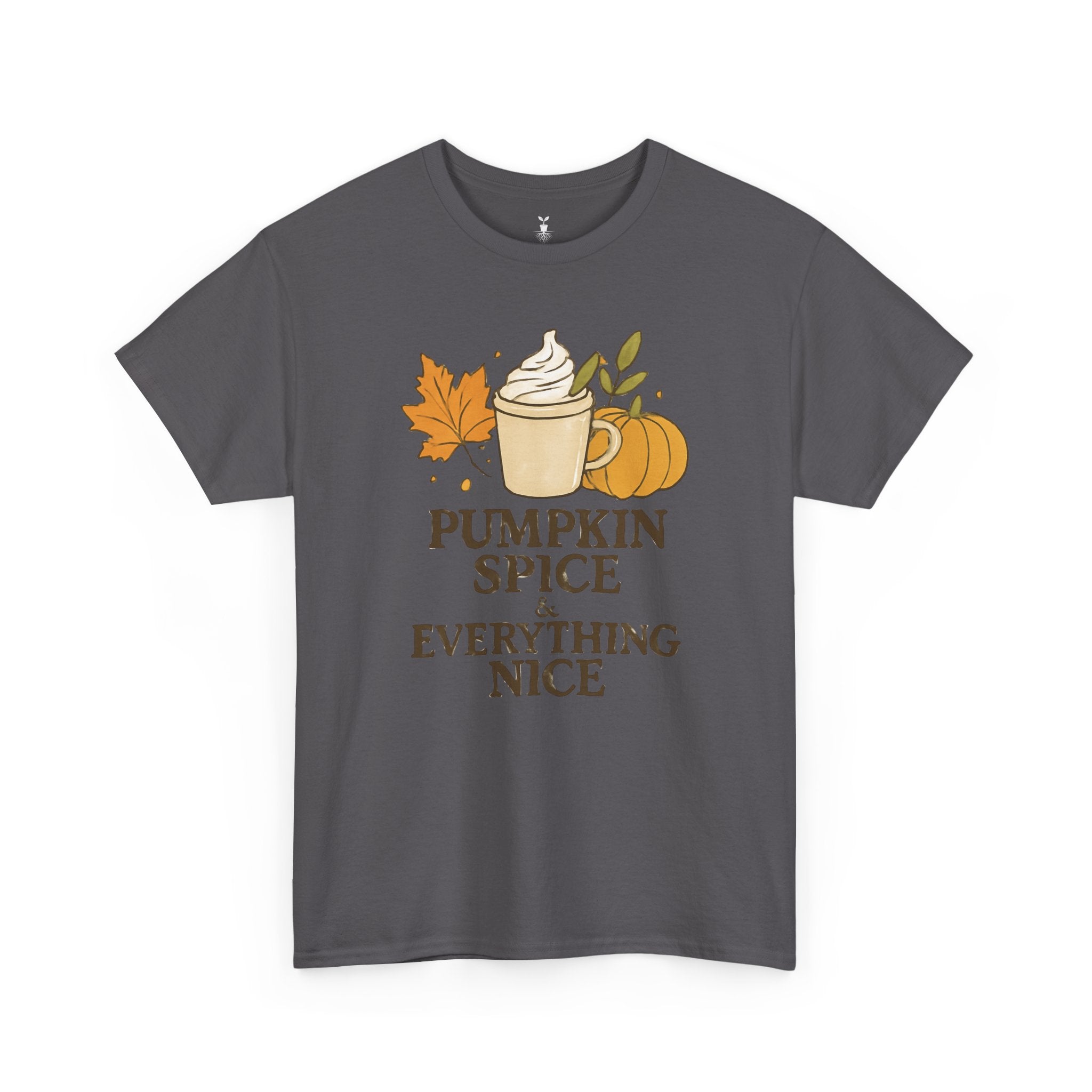 Seasonal Autumn Coffee Cup and Pumpkin Spice T-Shirt