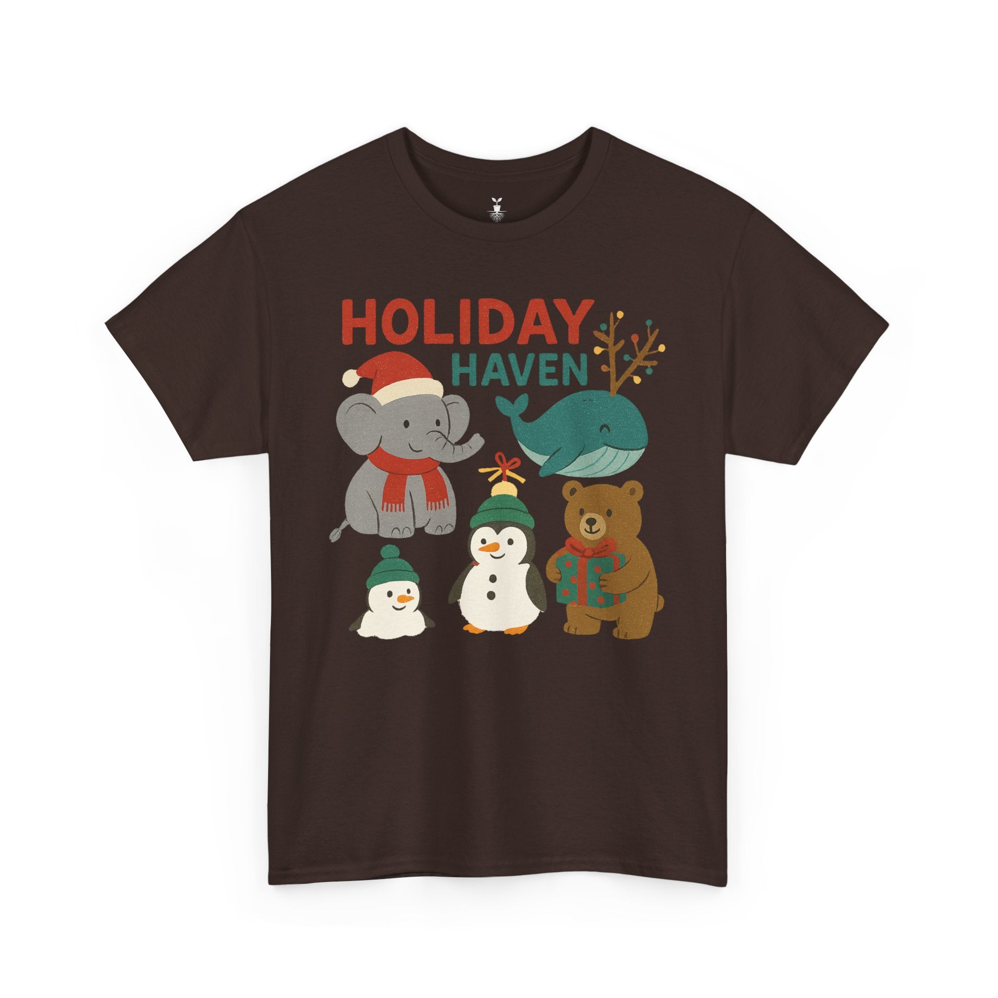 Holiday Haven Penguin Whale Elephant Bear T-Shirt