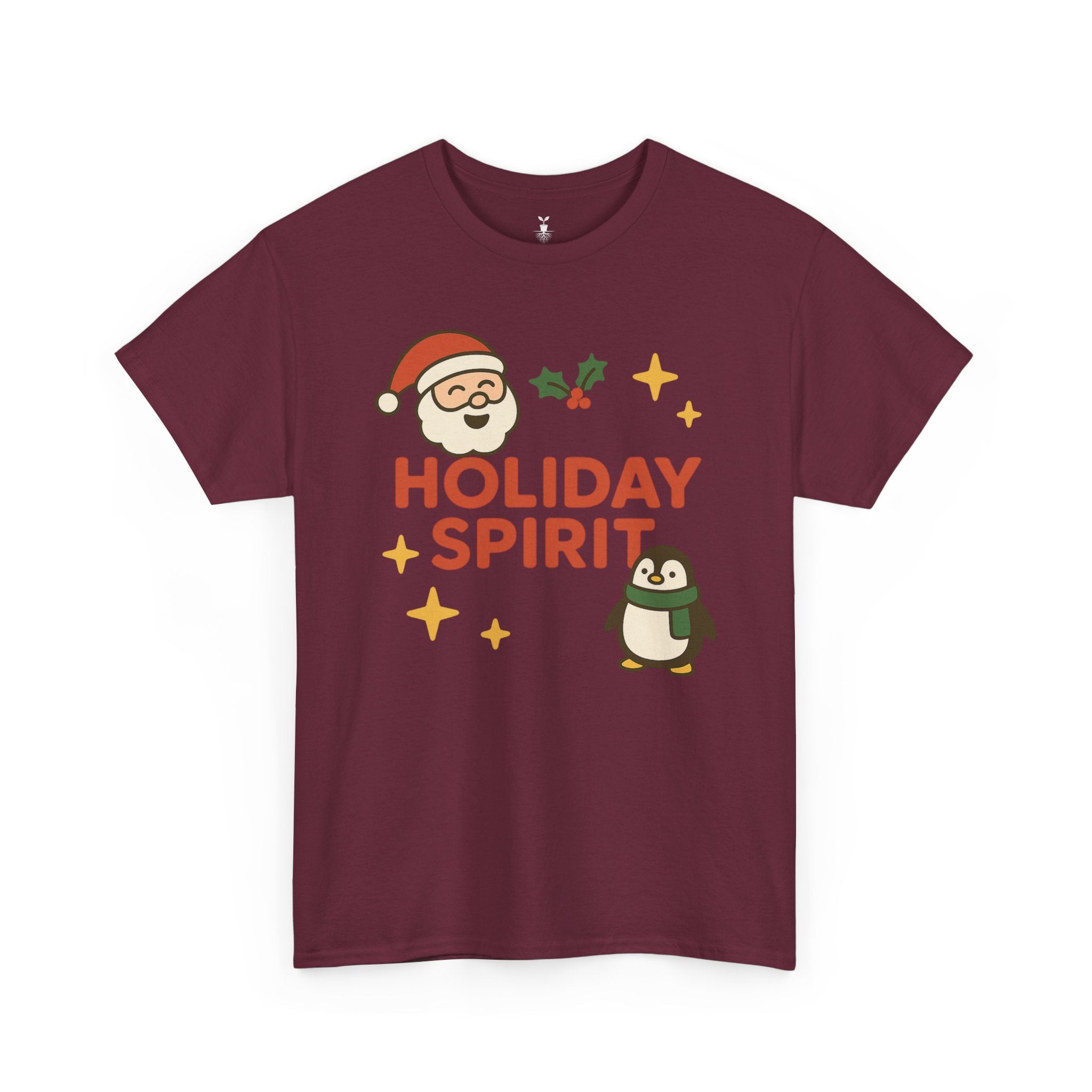 Santa Claus & Penguin Holiday Spirit T-Shirt