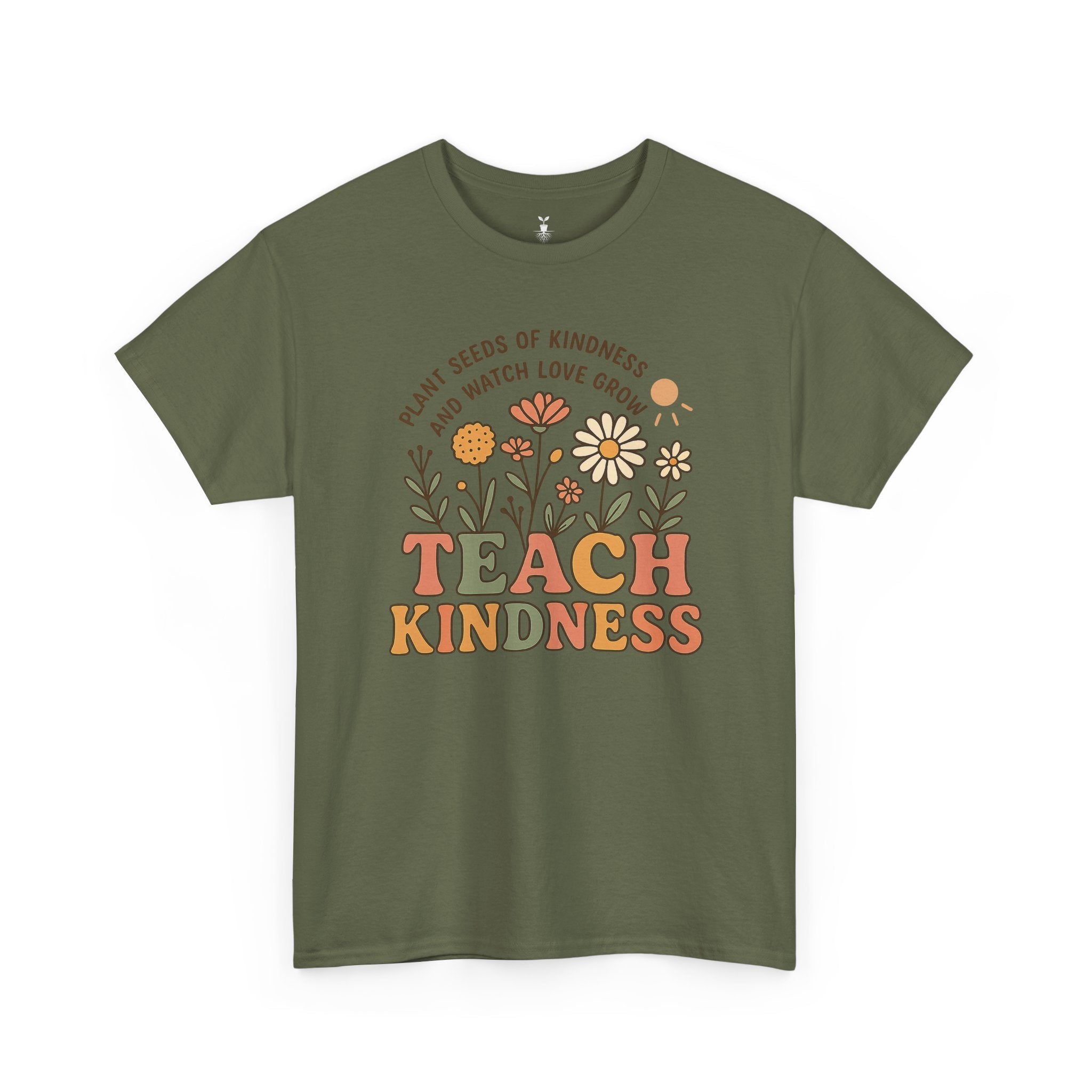 Aesthetic Boho Floral Teach Kindness T-Shirt