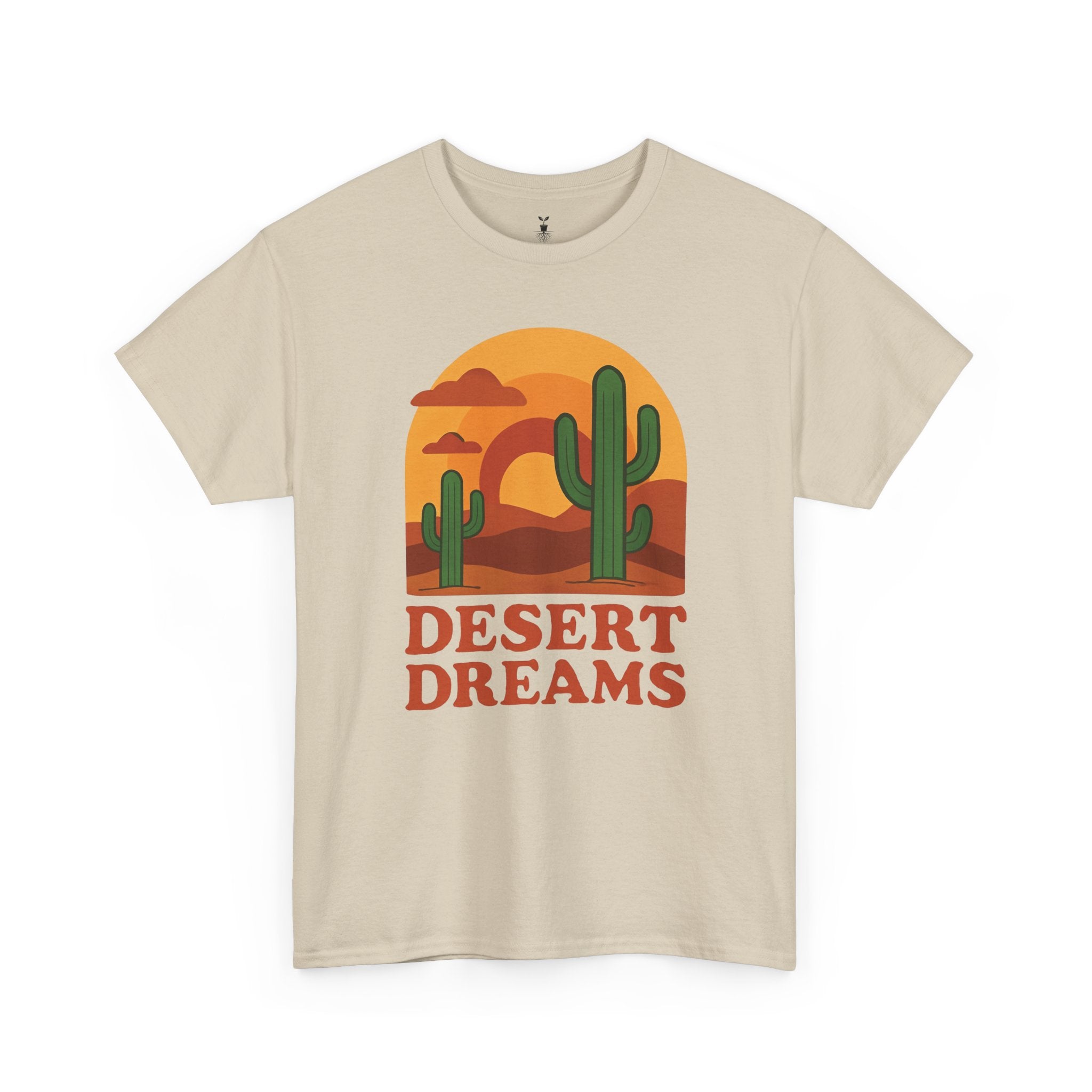 Cactus and Sunset Retro Desert Dreams T-Shirt