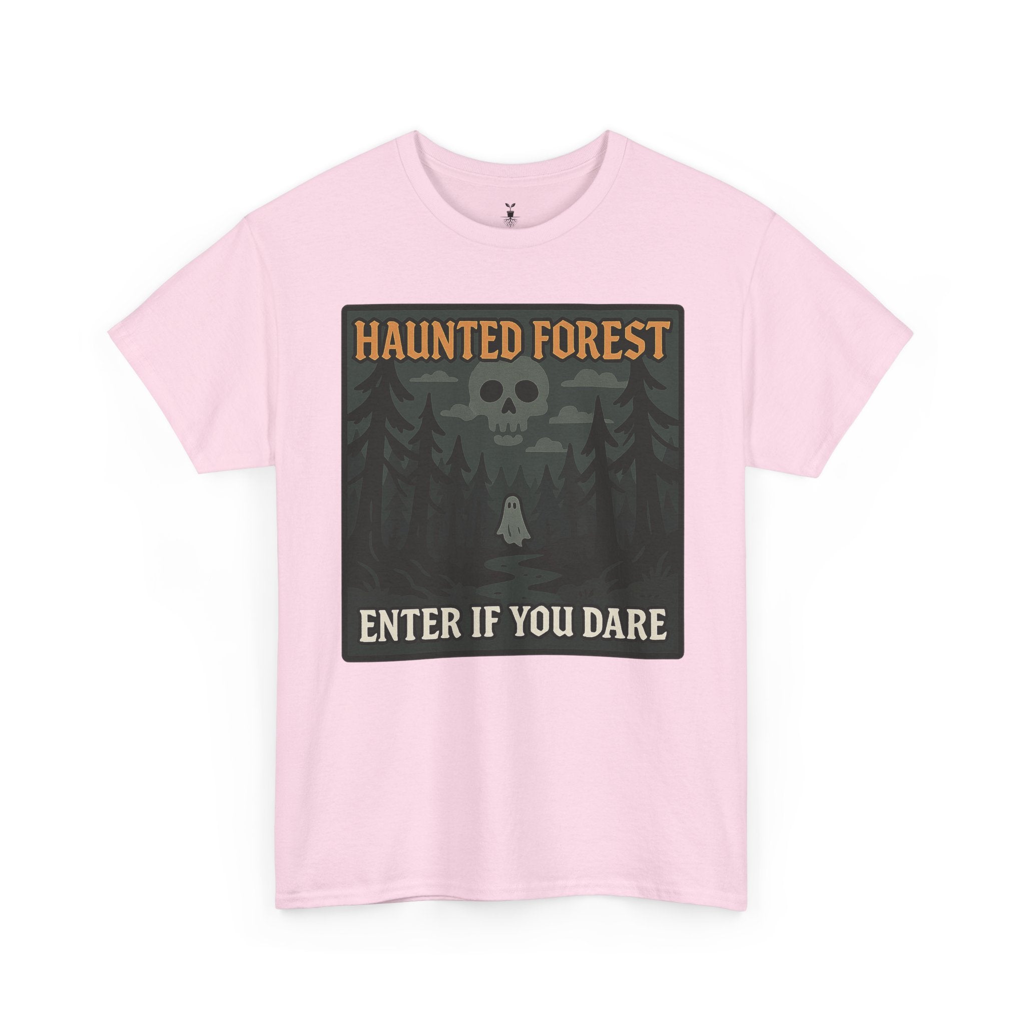 Ghost & Skull Haunted Forest Halloween T-Shirt