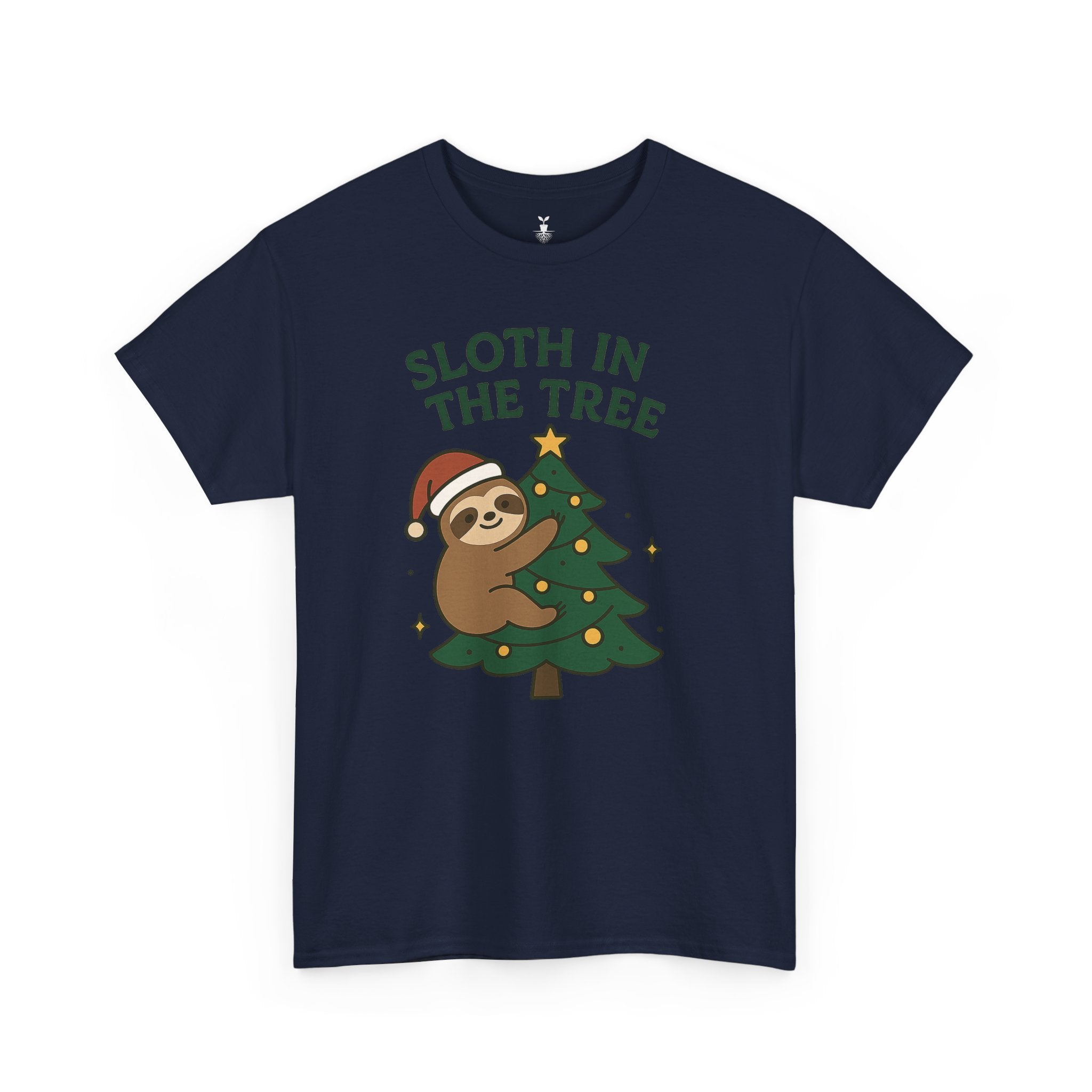 Christmas  Sloth in the Tree T-Shirt