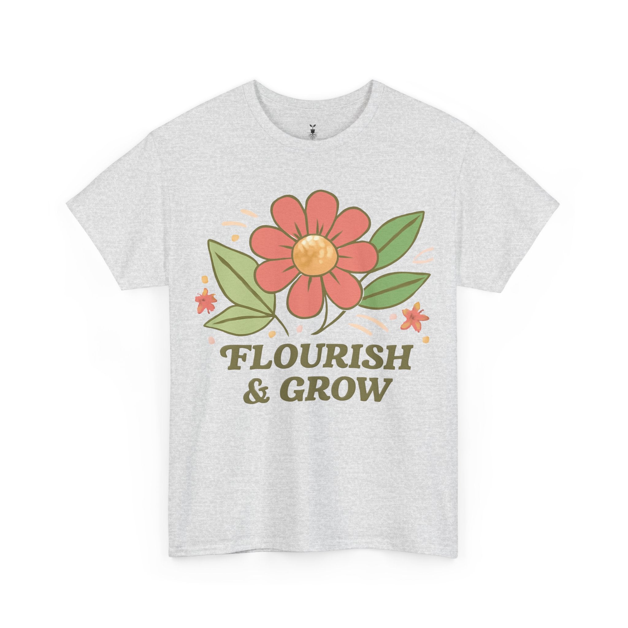 Artistic Boho Aesthetic Flourish and Grow T-Shirt