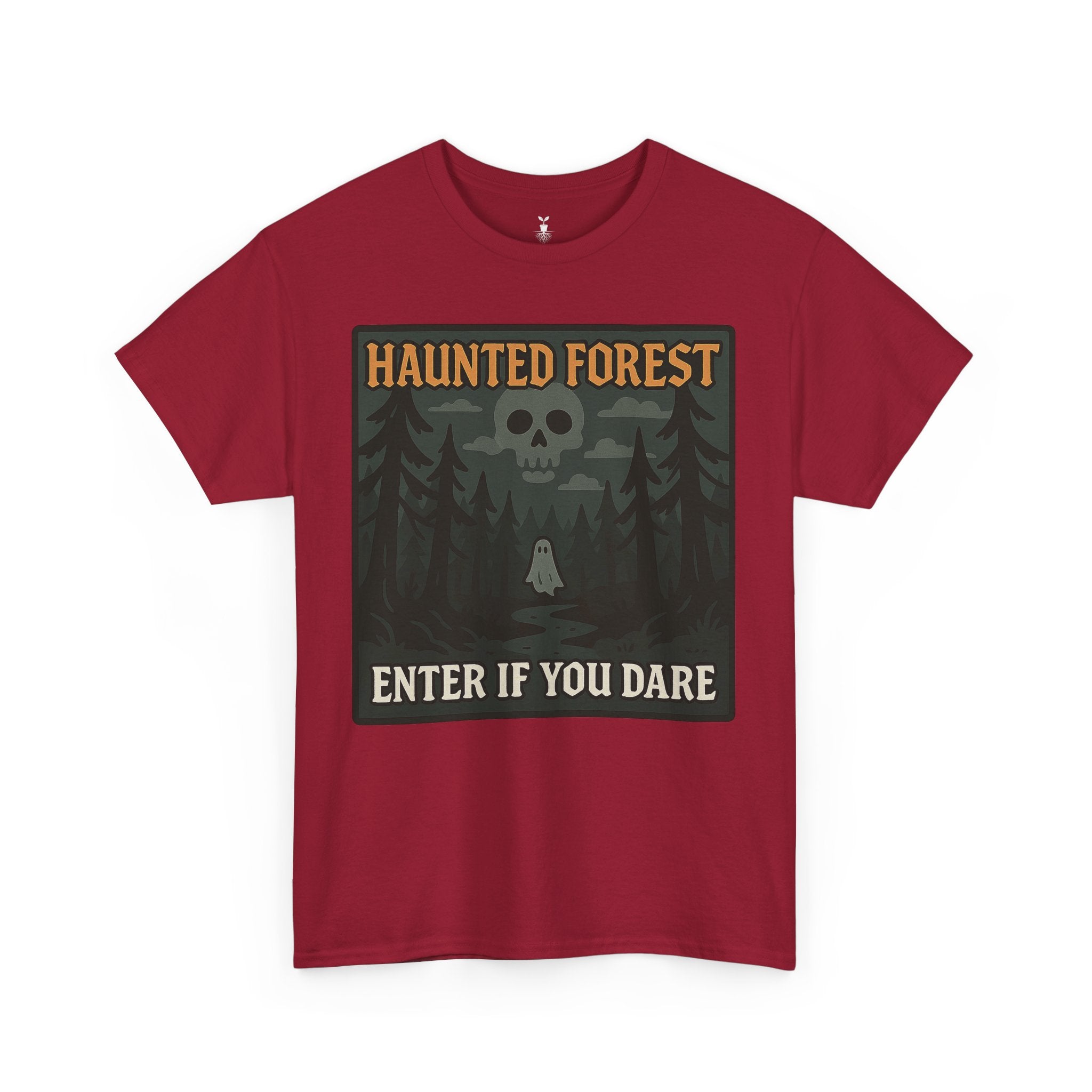 Ghost & Skull Haunted Forest Halloween T-Shirt