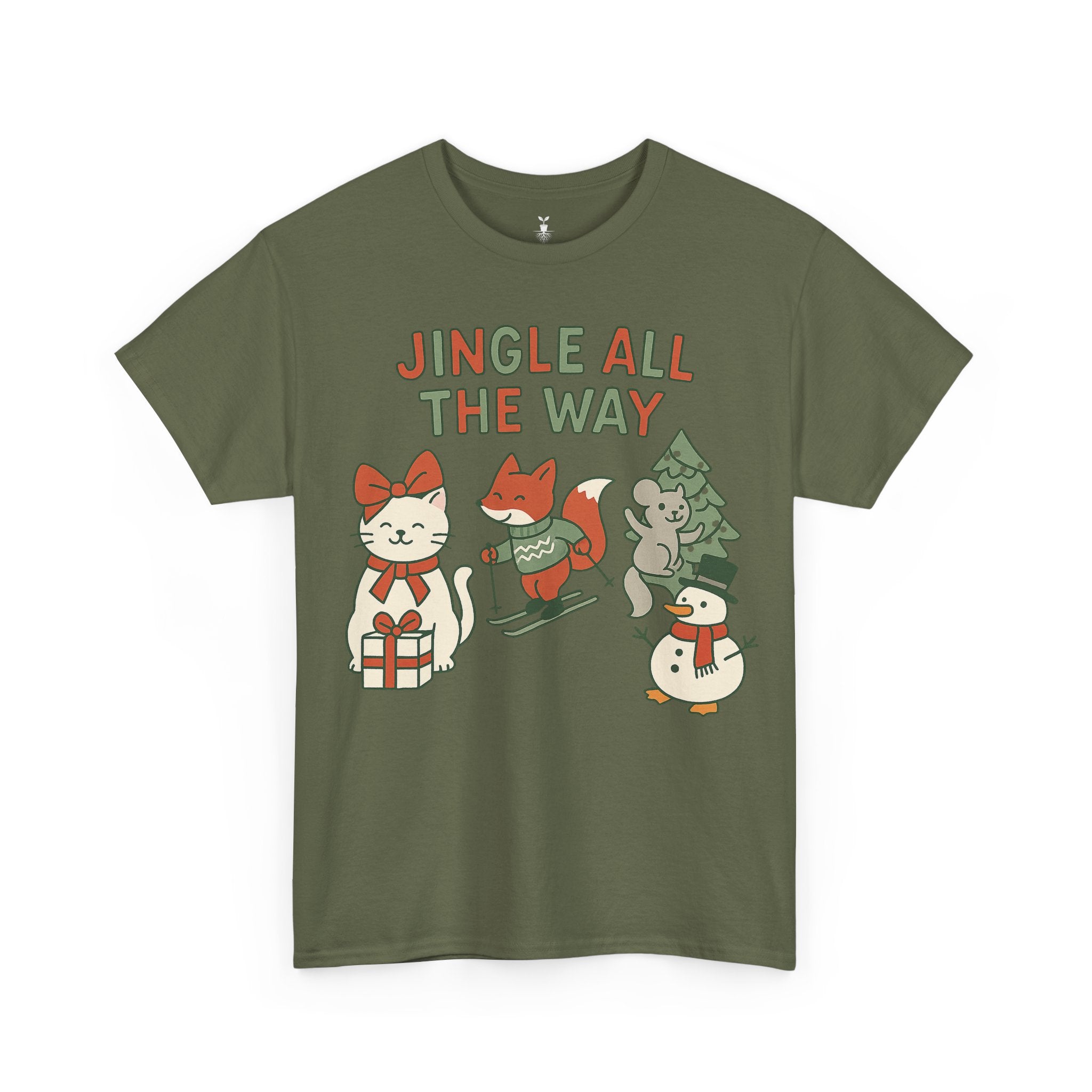 Cute Animal Jingle All The Way T-Shirt