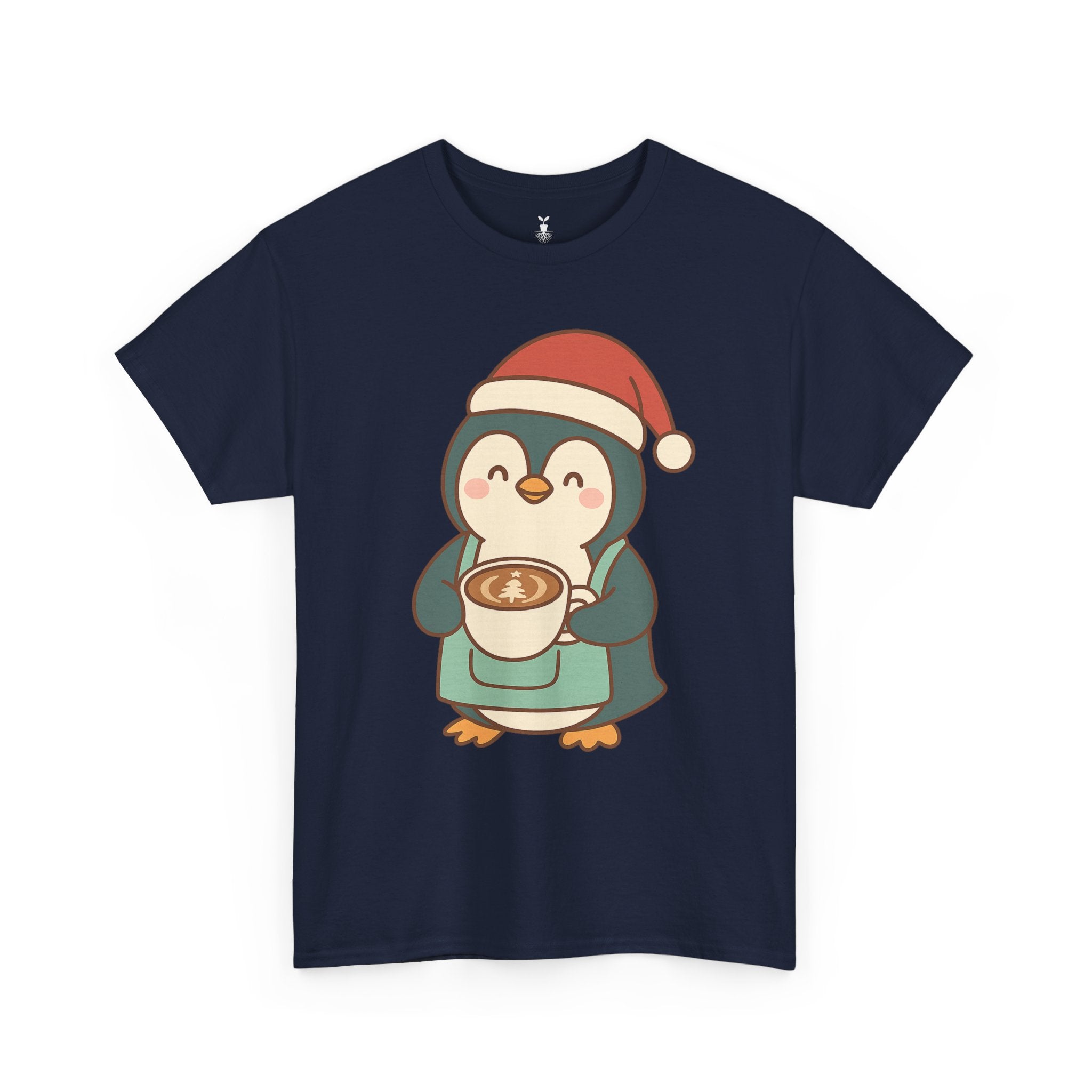 Penguin with Christmas Cup T-Shirt