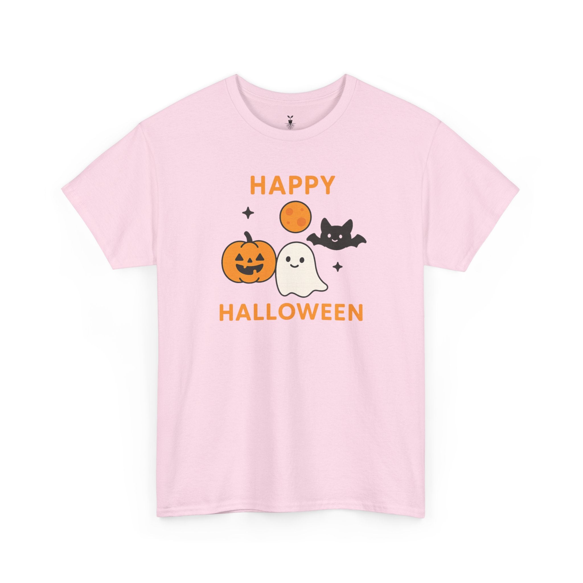 Cartoon Pumpkin, Ghost & Bat T-Shirt