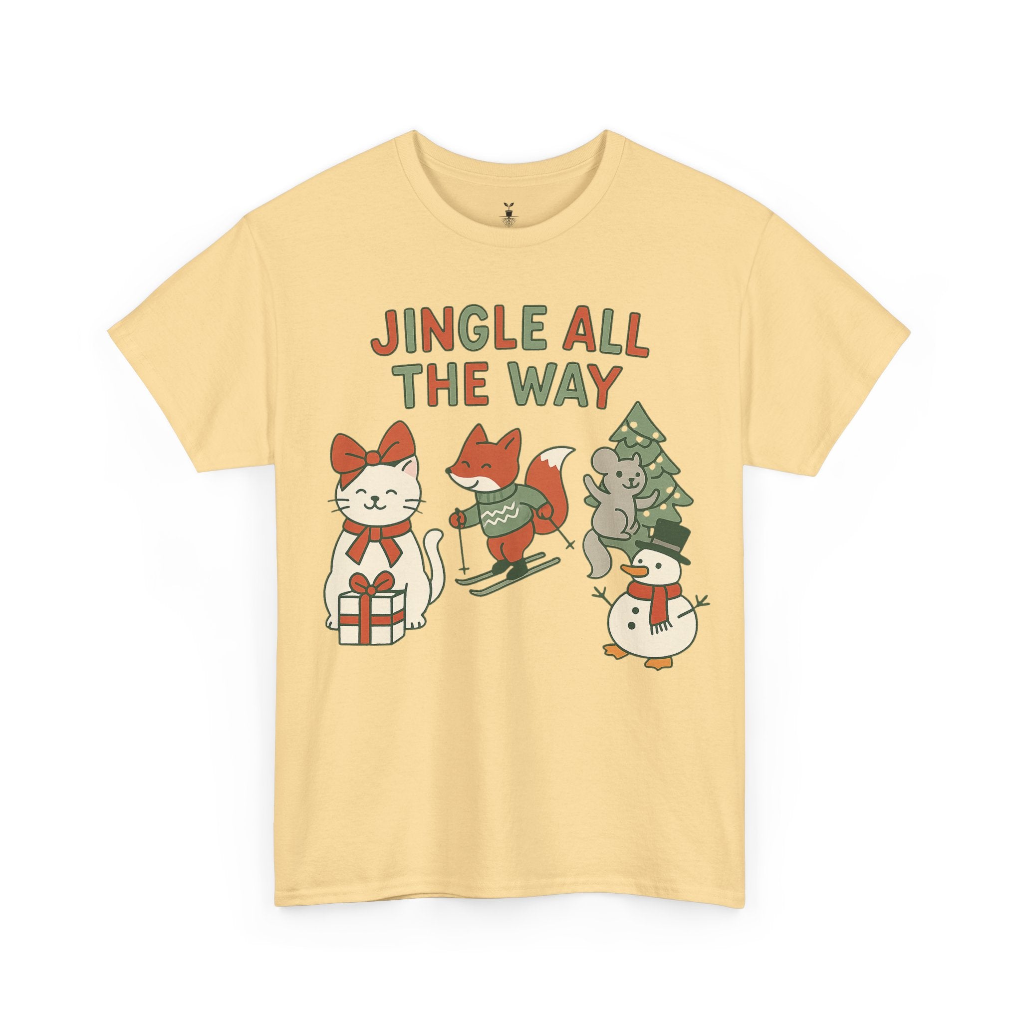 Cute Animal Jingle All The Way T-Shirt