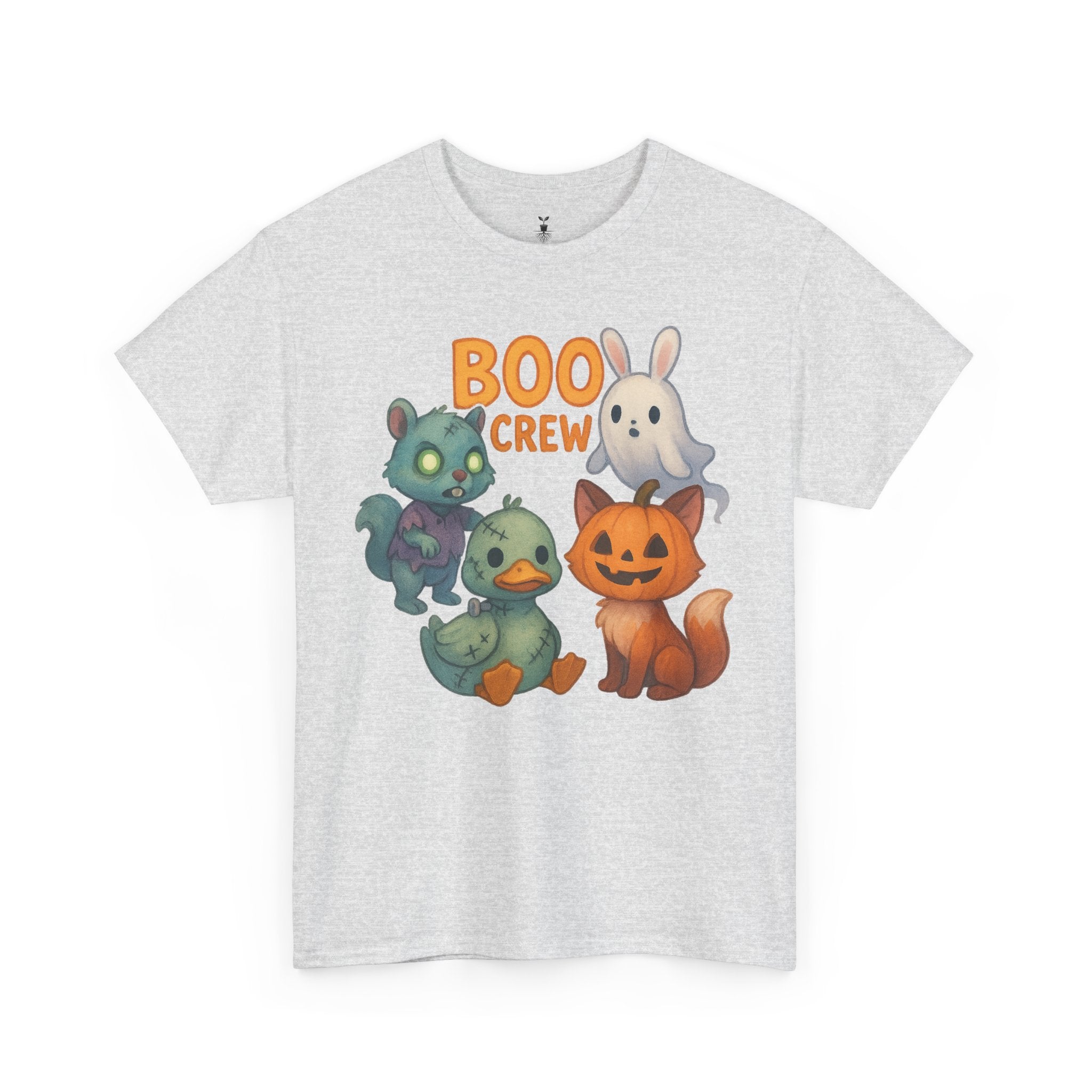 Zombie Squirrel, Ghost Bunny, Pumpkin Cat & Duck  Boo Crew T-Shirt