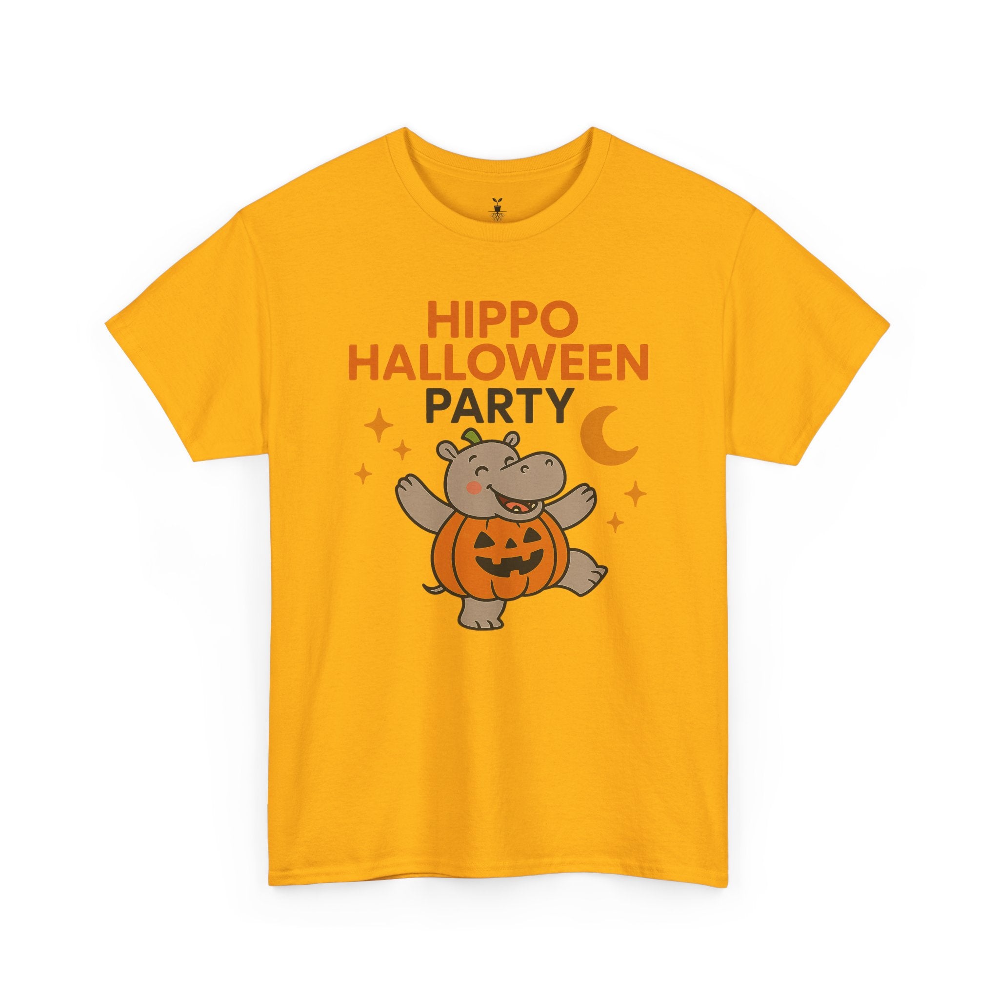 Hippo Pumpkin Halloween Party T-Shirt