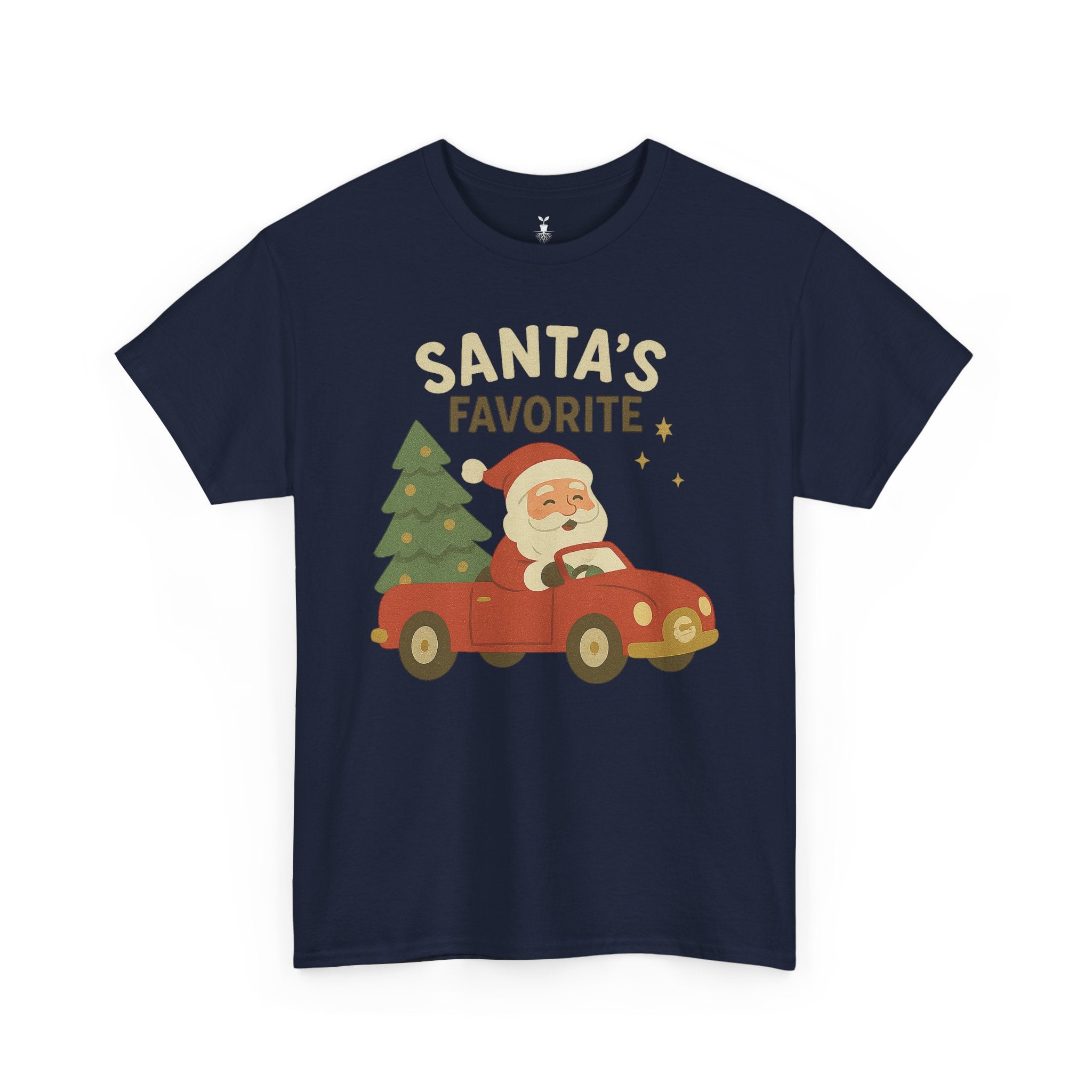 Santas Favorite Driving Red Car with Tree T-Shirt