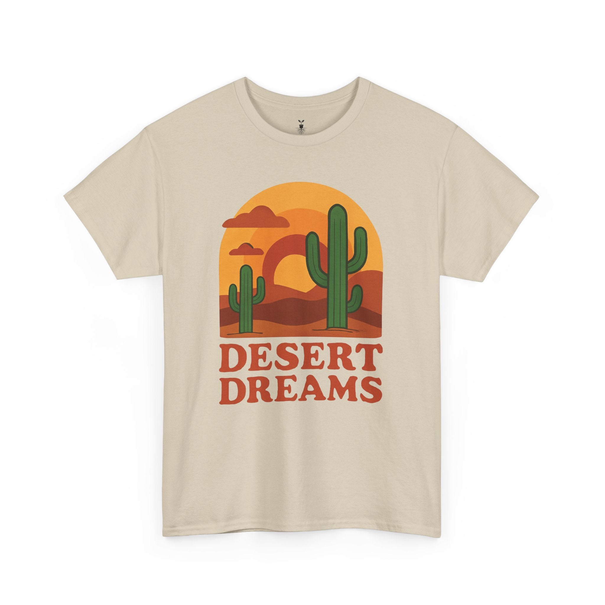 Cactus and Sunset Retro Desert Dreams T-Shirt